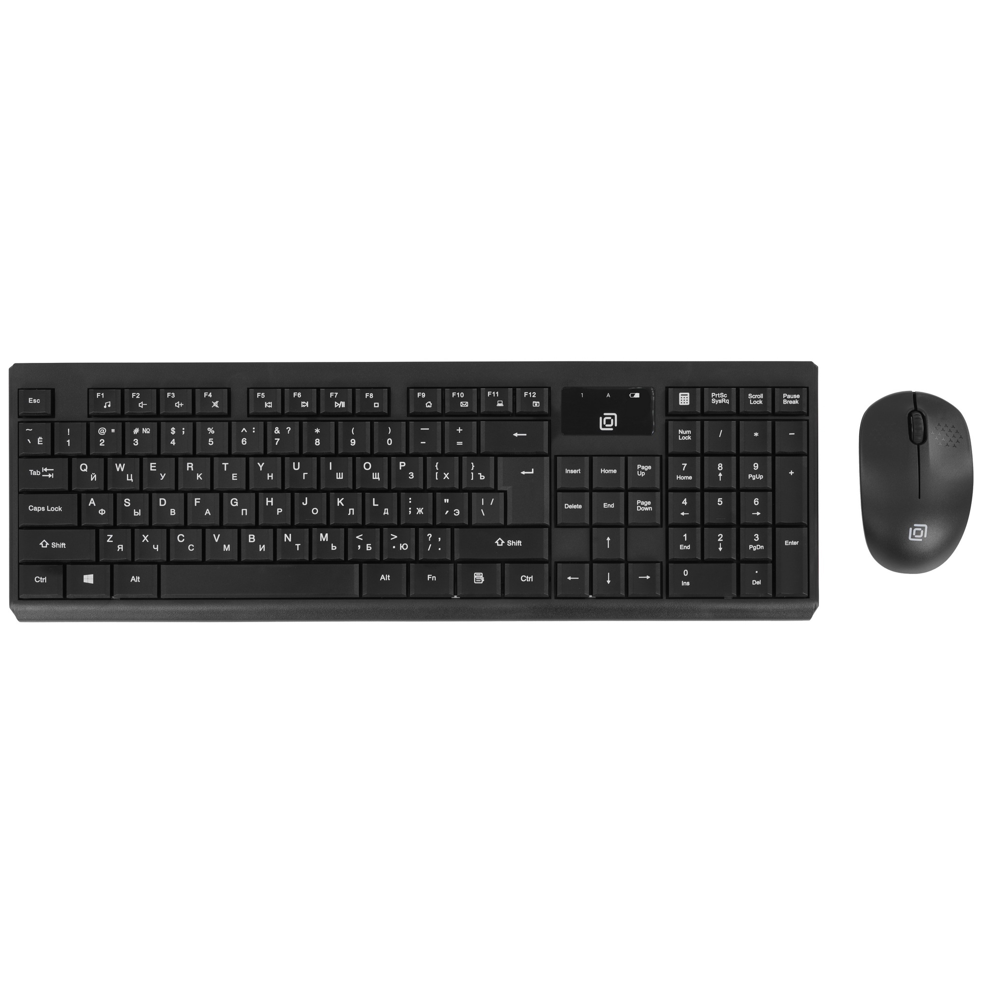 Клавиатура + мышь Оклик S269W клав:черный мышь:черный USB беспроводная slim Multimedia (2070303)
