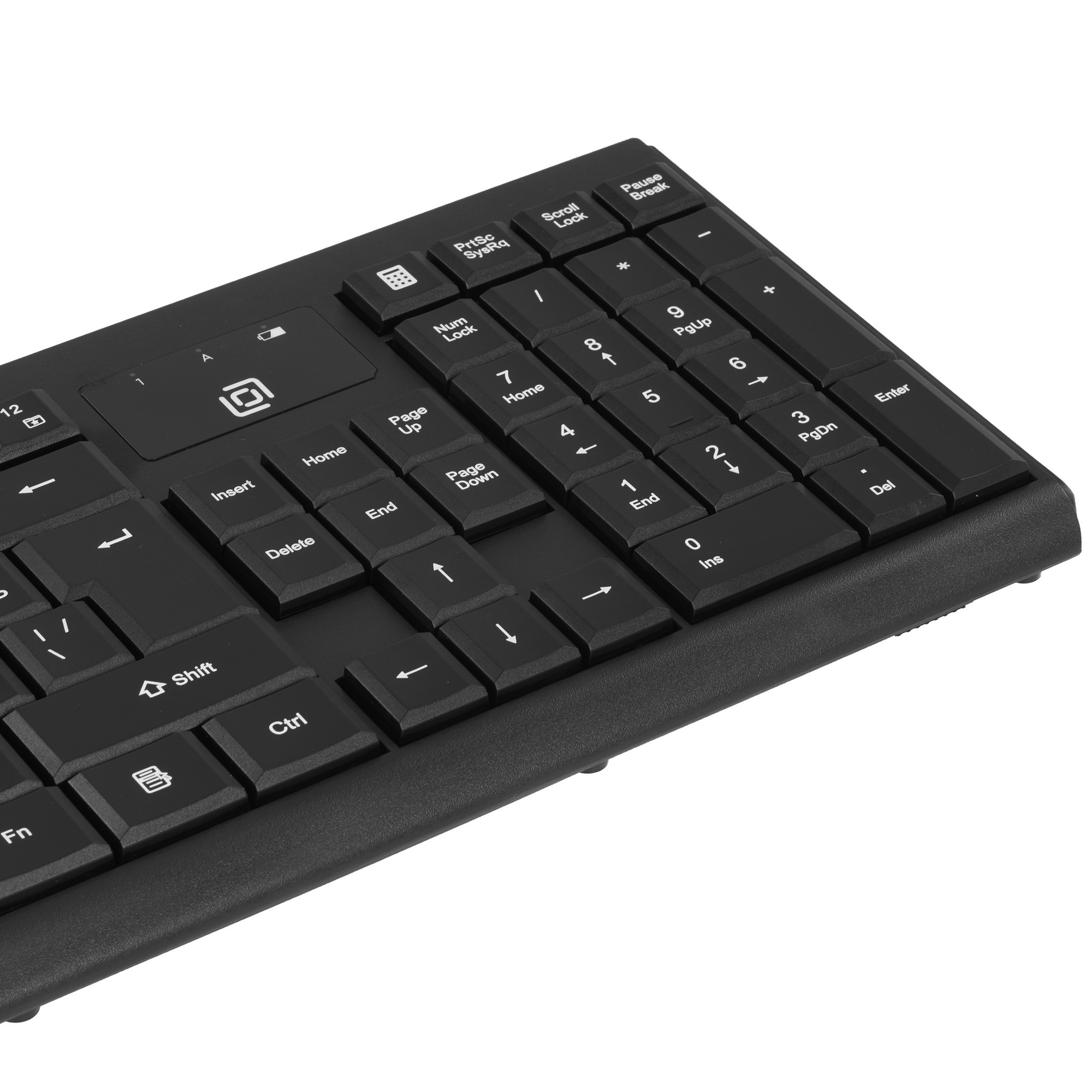 Клавиатура + мышь Оклик S269W клав:черный мышь:черный USB беспроводная slim Multimedia (2070303)
