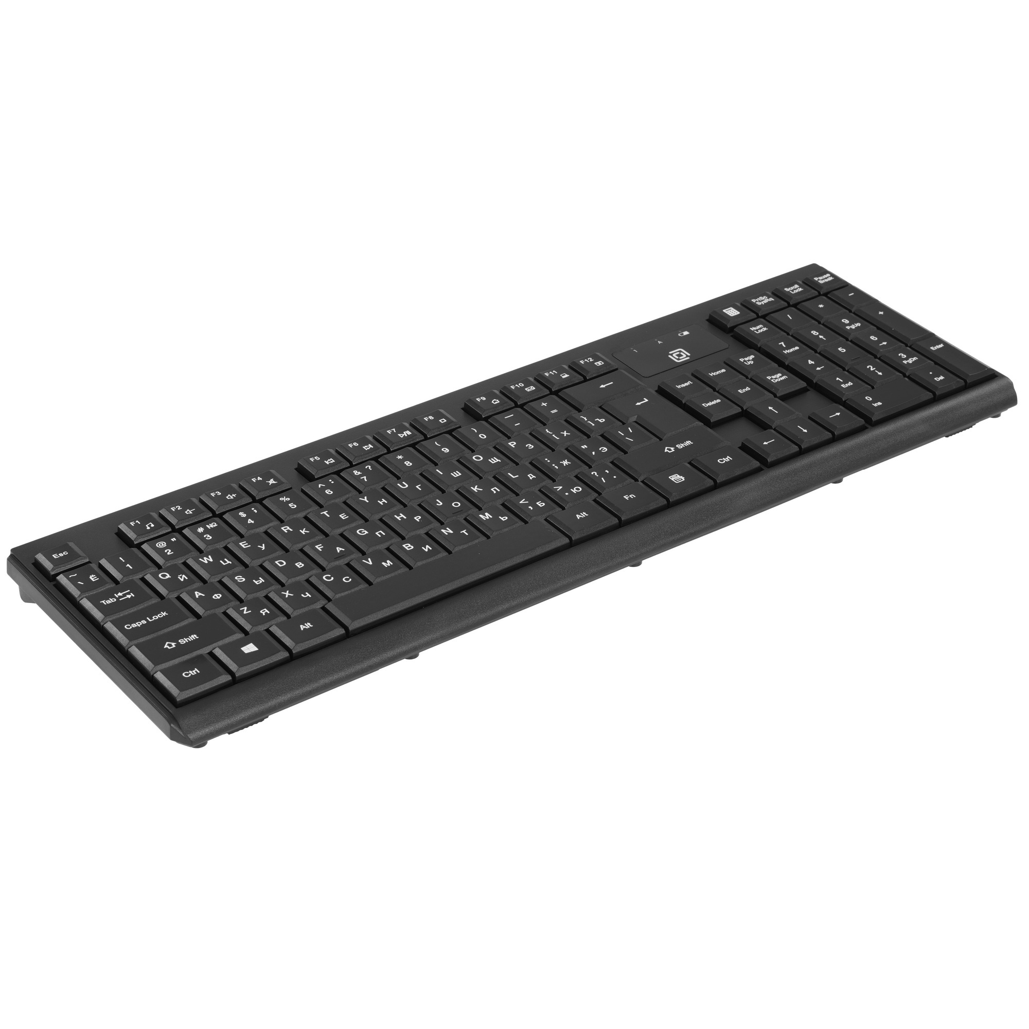 Клавиатура + мышь Оклик S269W клав:черный мышь:черный USB беспроводная slim Multimedia (2070303)