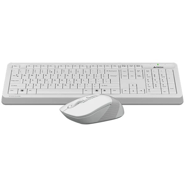 Клавиатура + мышь A4Tech Fstyler FG1010S клав:белый/серый мышь:белый/серый USB беспроводная Multimed