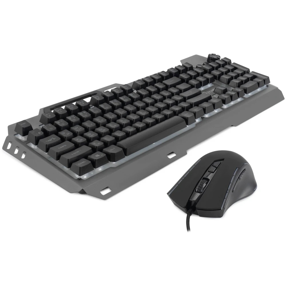 Клавиатура + мышь Оклик GMNG 700GMK клав:черный мышь:черный USB Multimedia LED