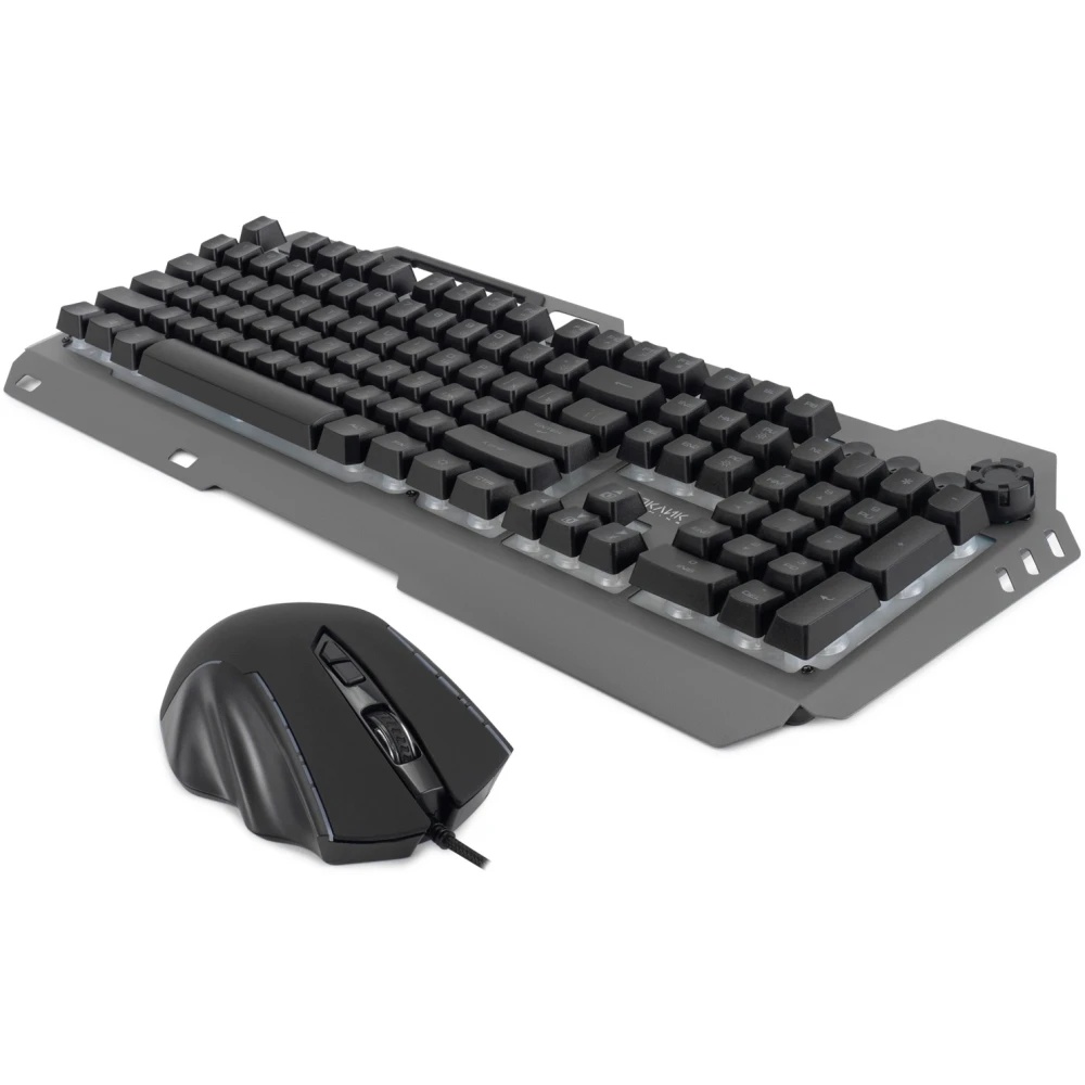 Клавиатура + мышь Оклик GMNG 700GMK клав:черный мышь:черный USB Multimedia LED