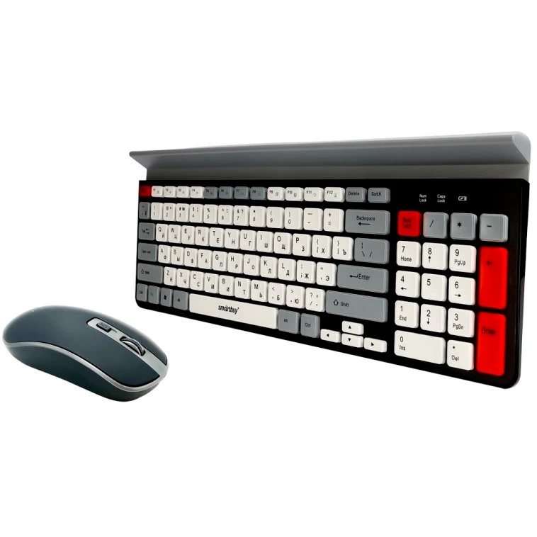 Комплект клавиатуры и мыши SMARTBUY (SBC-201359AG-KW) 201359AG черно-серо-белый