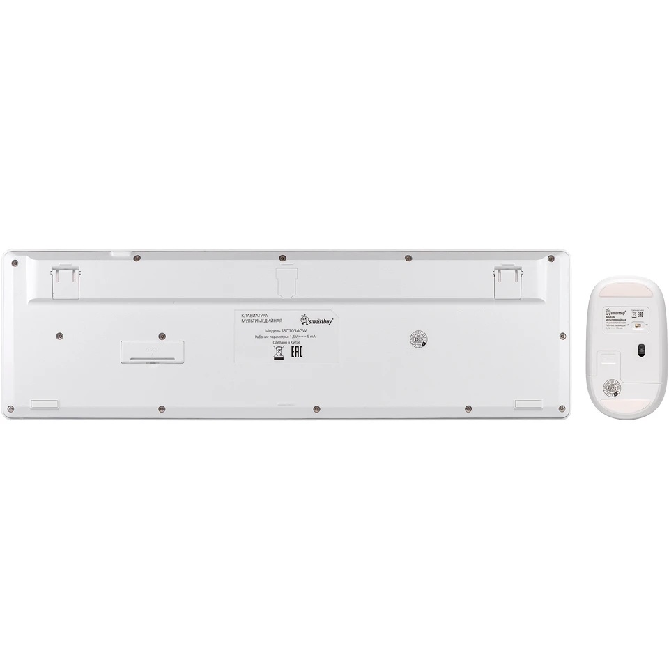 Комплект клавиатура+мышь SMARTBUY (SBC105AGW) 105AG белый