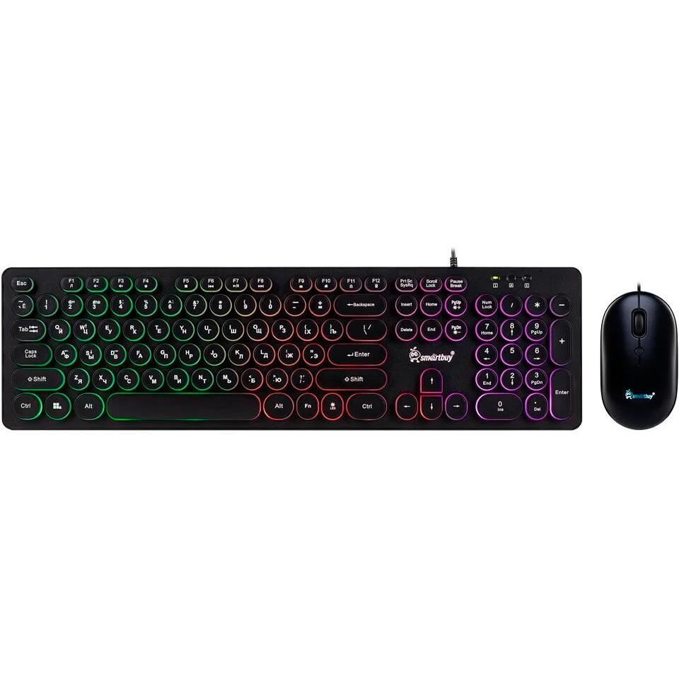 Комплект клавиатура+мышь SMARTBUY (SBC-328327-K) ONE 328327 черный