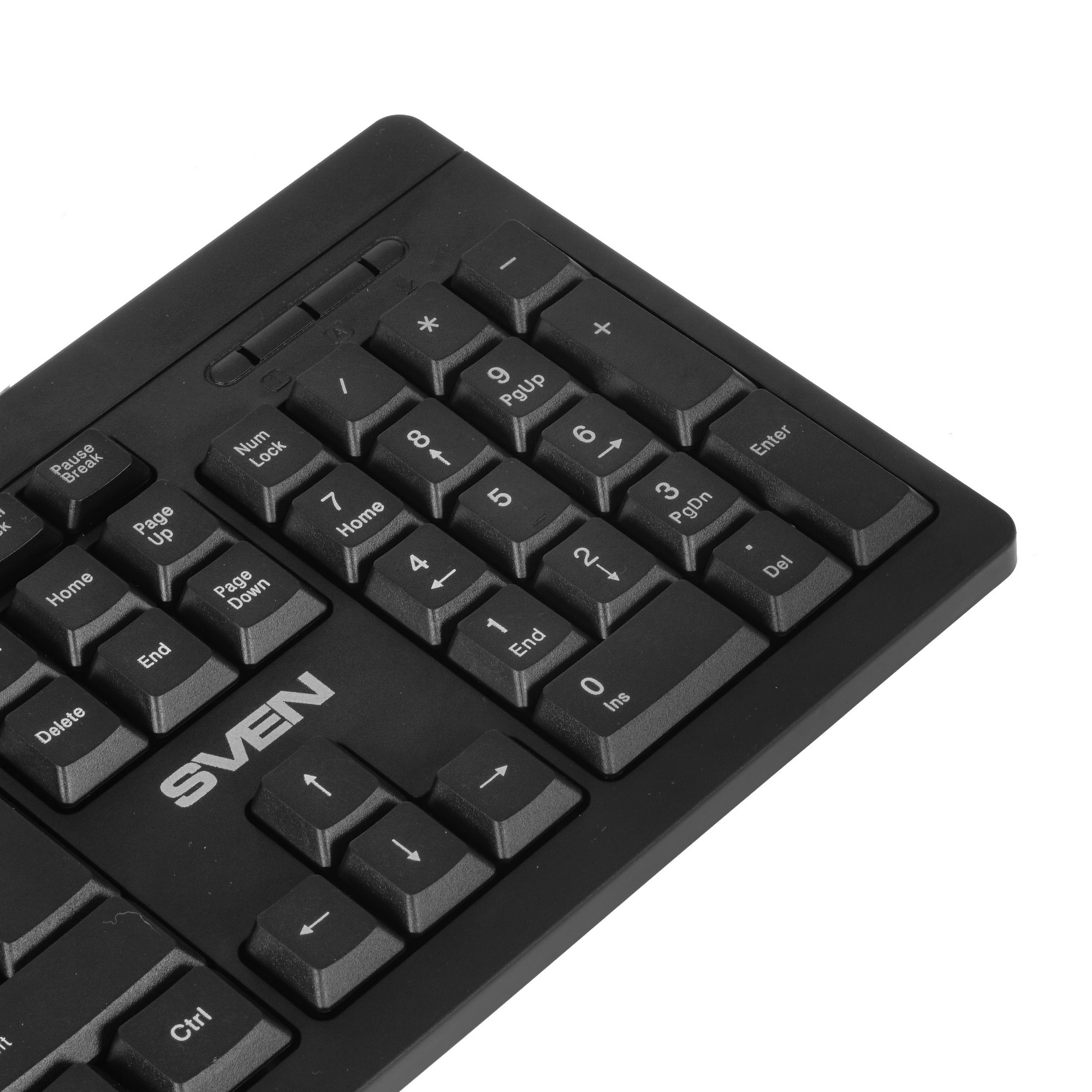 Набор SVEN KB-S320C клавиатура и мышь чёрные (USB, 105 кл, 4 кнопки, 1000 dpi)