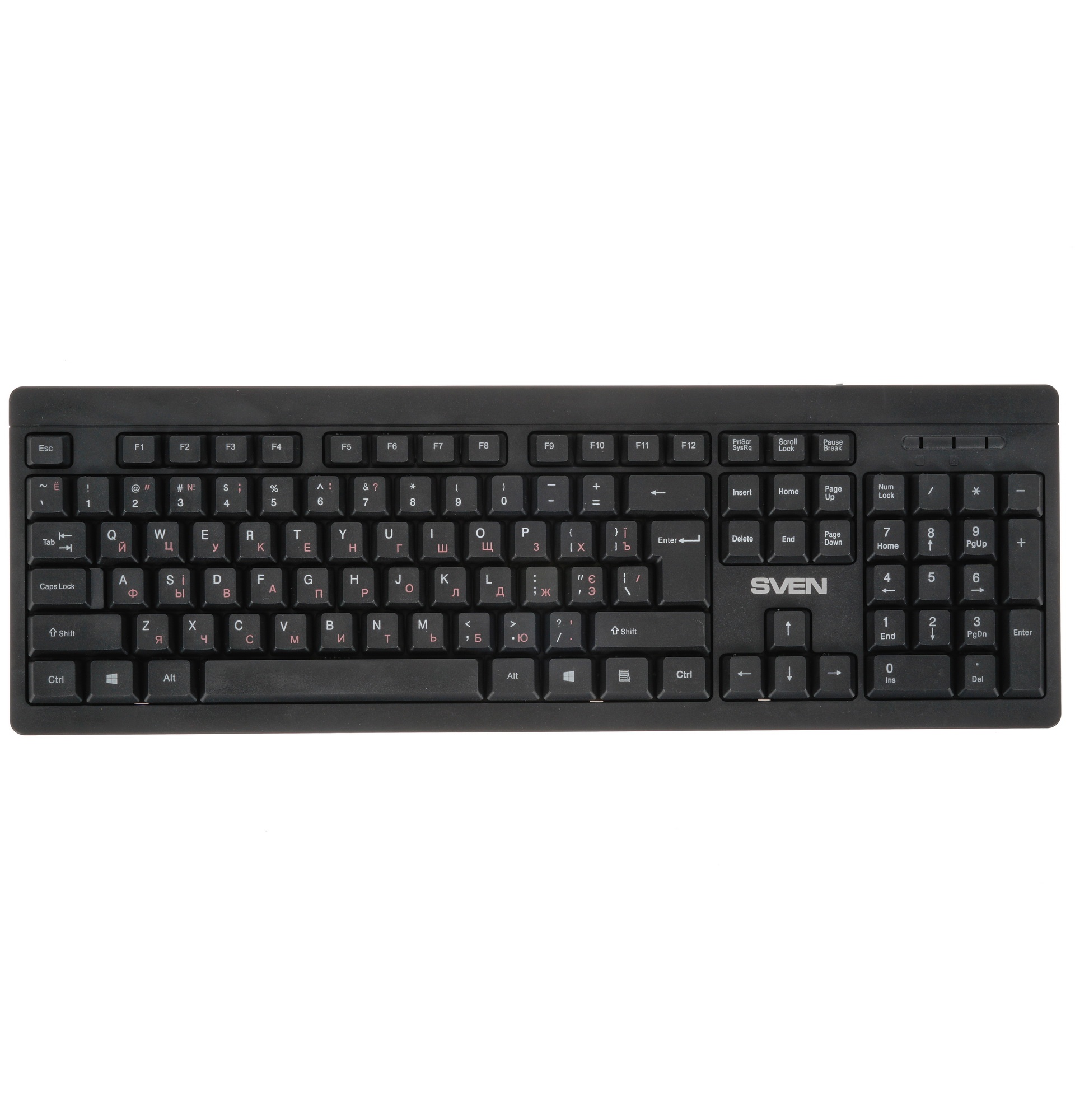 Набор SVEN KB-S320C клавиатура и мышь чёрные (USB, 105 кл, 4 кнопки, 1000 dpi)