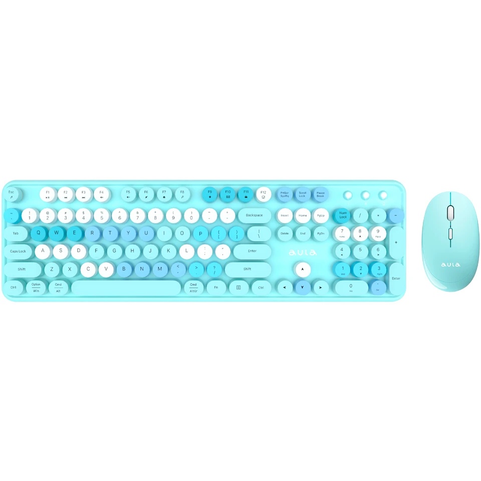 Комплект клавиатура + мышь AULA AC306 Blue-Colorful
