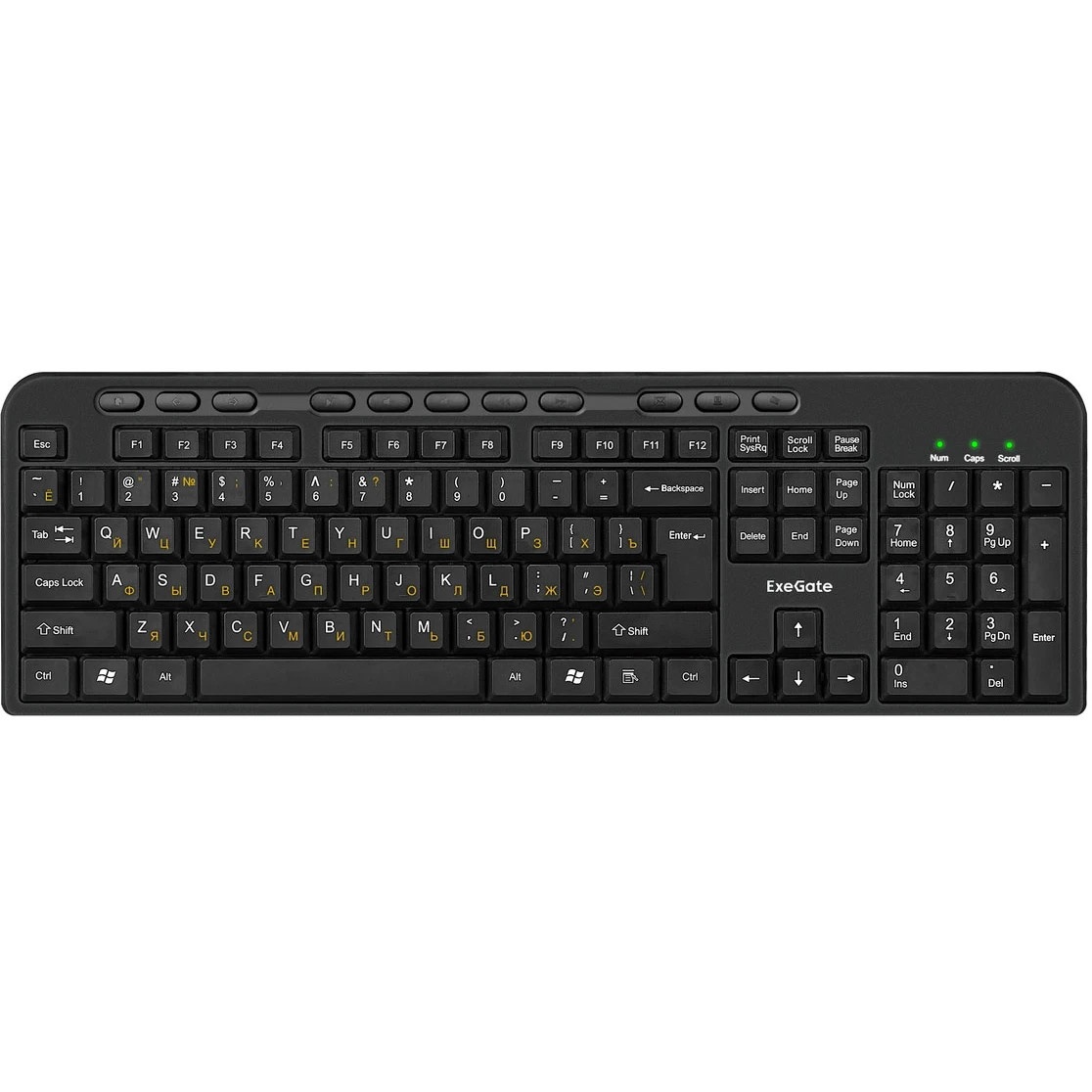 Комплект ExeGate Professional Standard Combo MK150 (клавиатура мультимедийная влагозащищенная 116кл.