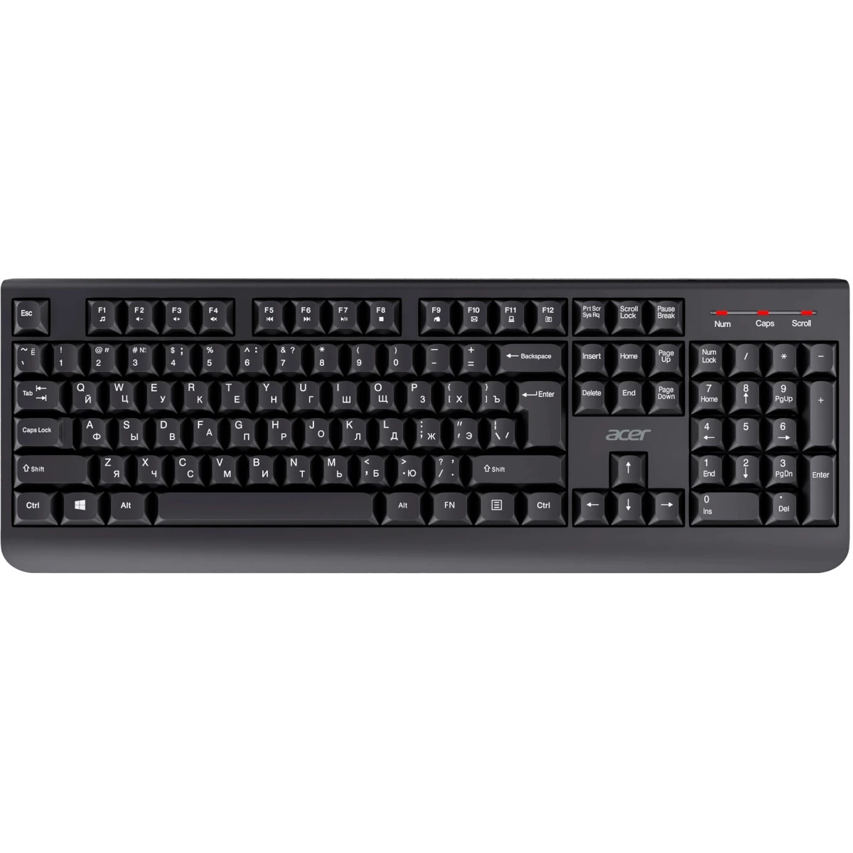 Клавиатура + мышь Acer OCC401 клав:черный мышь:черный USB беспроводная (ZL.ACCCC.016)