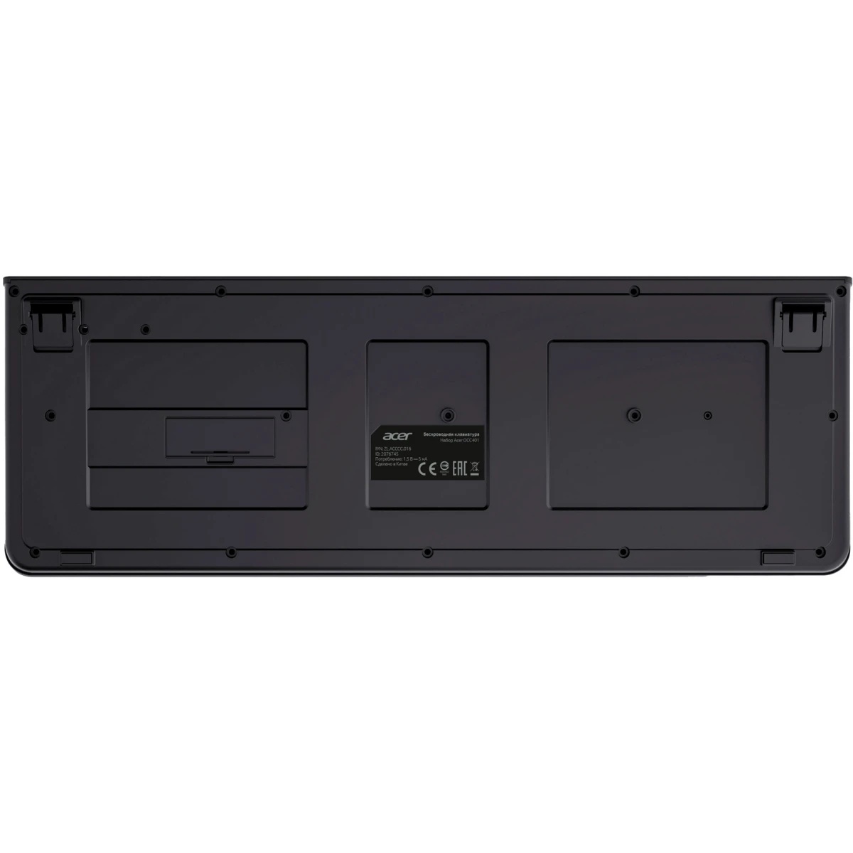 Клавиатура + мышь Acer OCC401 клав:черный мышь:черный USB беспроводная (ZL.ACCCC.016)