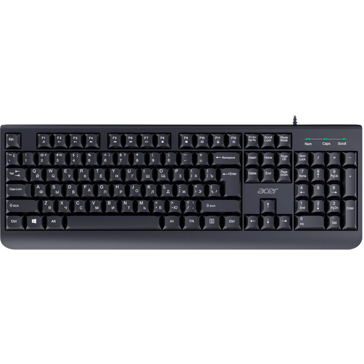 Клавиатура + мышь Acer OCC400 клав:черный мышь:черный USB (ZL.ACCCC.015)