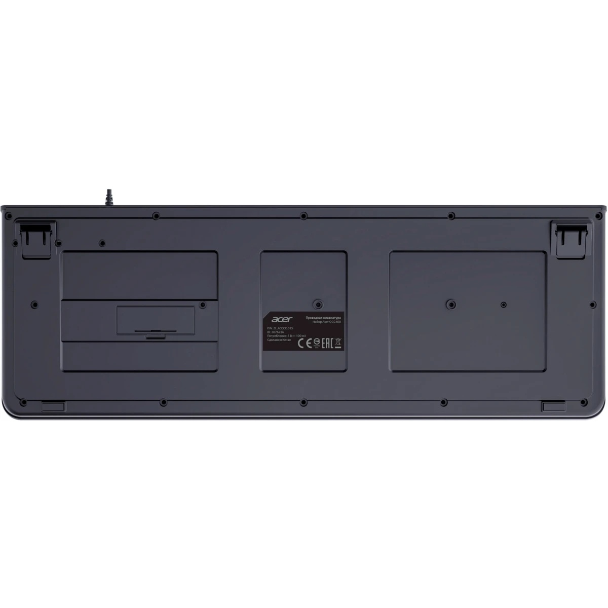 Клавиатура + мышь Acer OCC400 клав:черный мышь:черный USB (ZL.ACCCC.015)