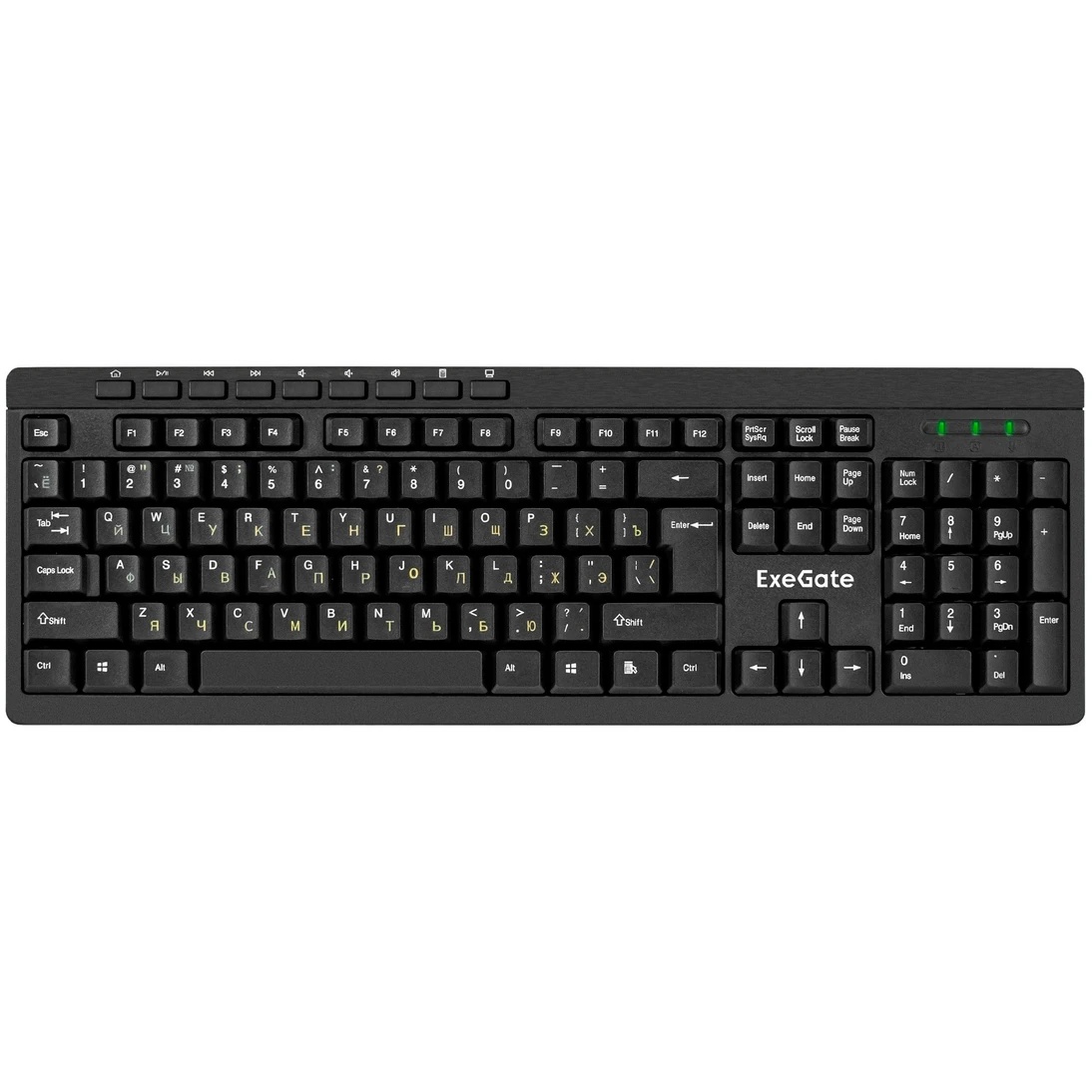 Комплект беспроводной ExeGate Professional Standard Combo MK260 (клавиатура мультимедийная полноразм