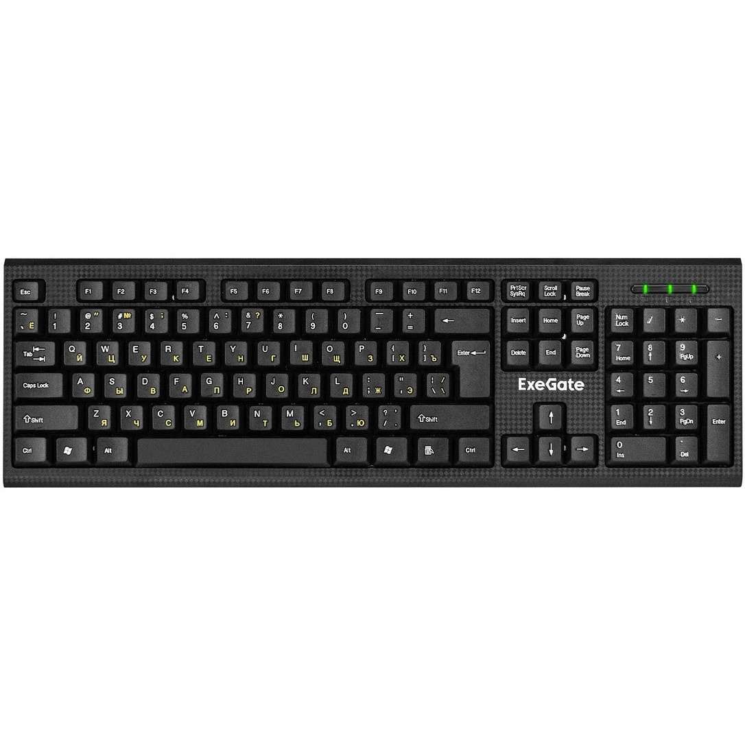 Комплект ExeGate Professional Standard Combo MK170 (клавиатура влагозащищенная 104кл. + мышь оптичес