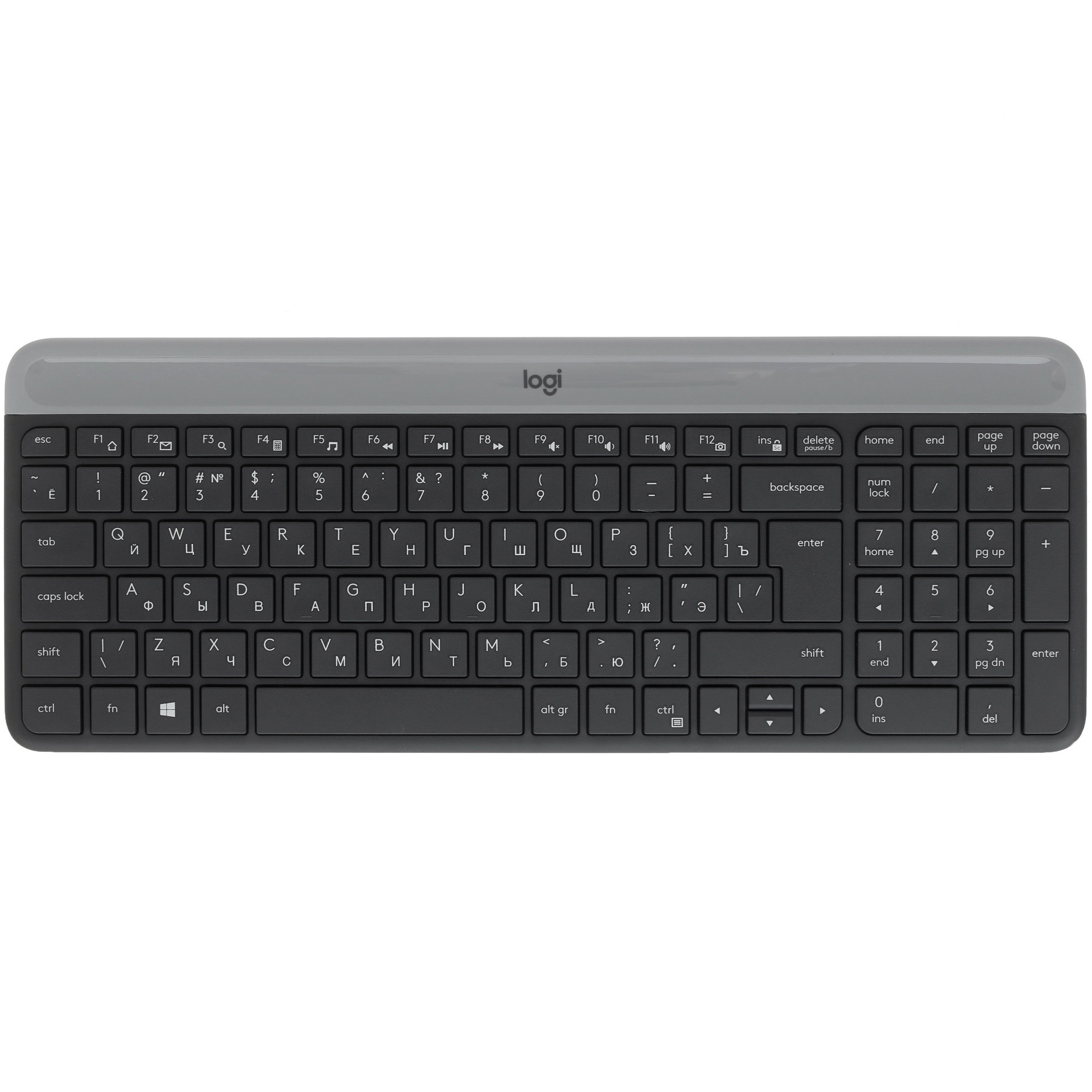 Комплект беспроводной клавиатура+мышь Logitech Slim Wireless Desktop MK470 черный