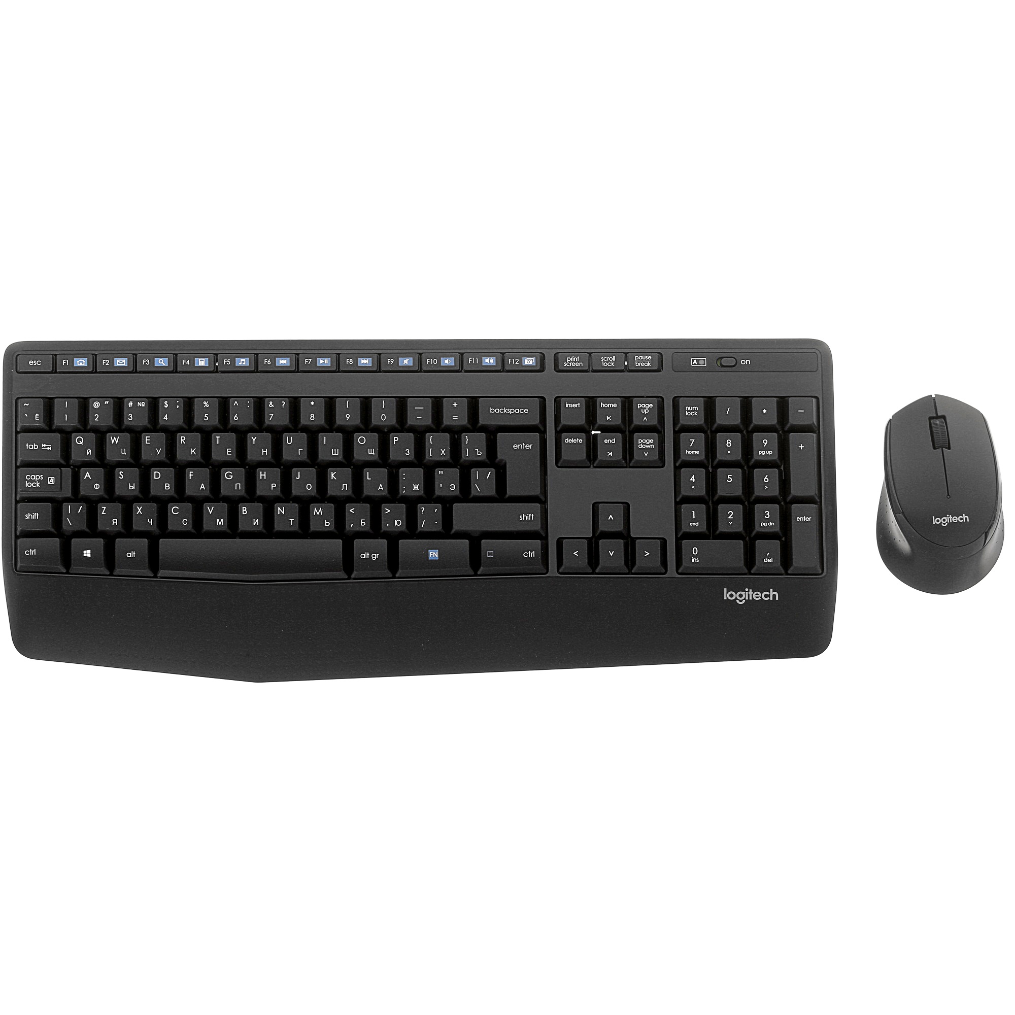 Клавиатура + мышь Logitech MK345 клав:черный мышь:черный USB беспроводная Multimedia (920-012925)