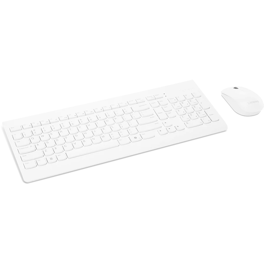 Клавиатура + мышь Lenovo 510 клав:белый мышь:белый USB беспроводная BT (GX31F38001)