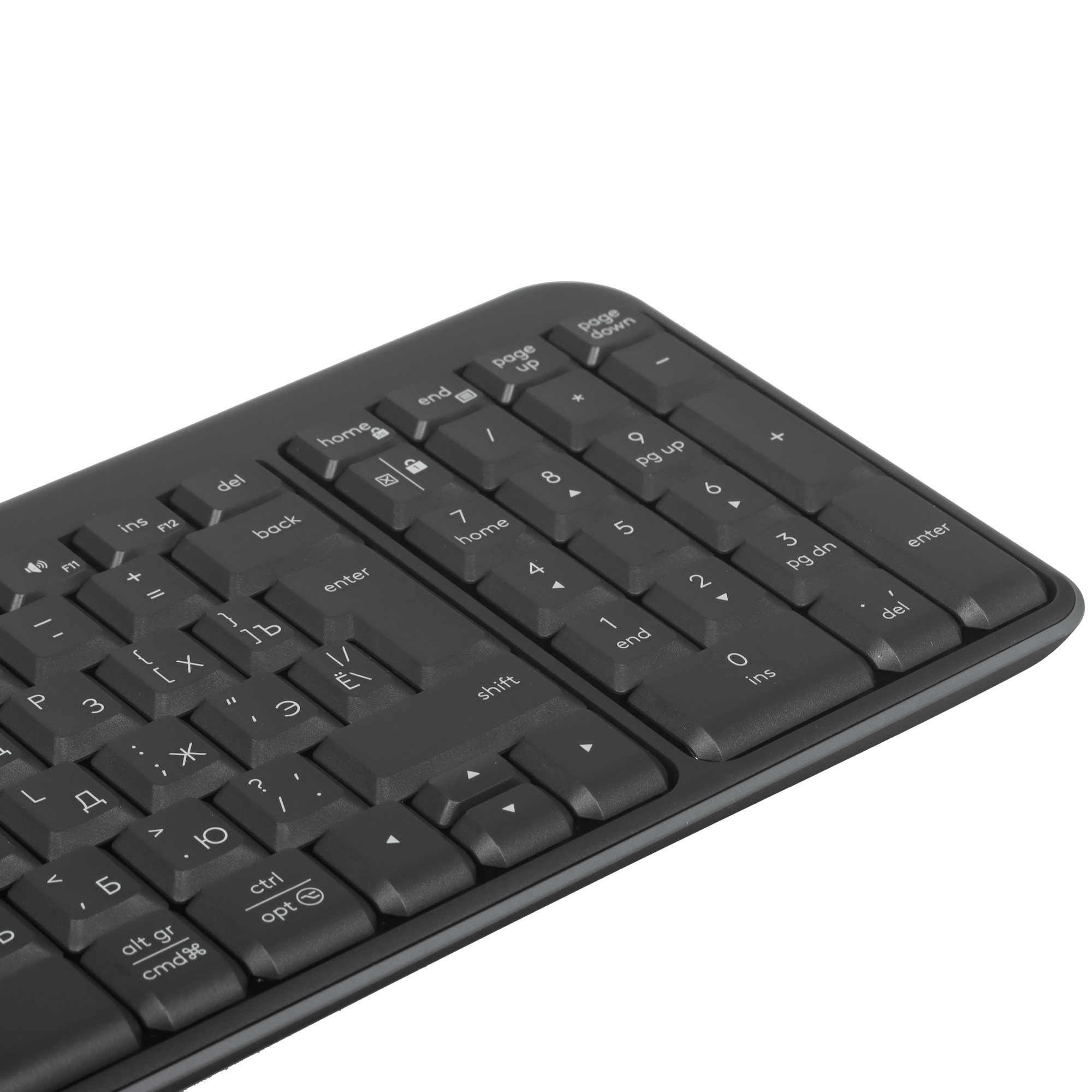 Комплект (клавиатура + мышь)/ Logitech Wireless MK250 Compact Bluetooth Wireless Combo-GRAPHITE