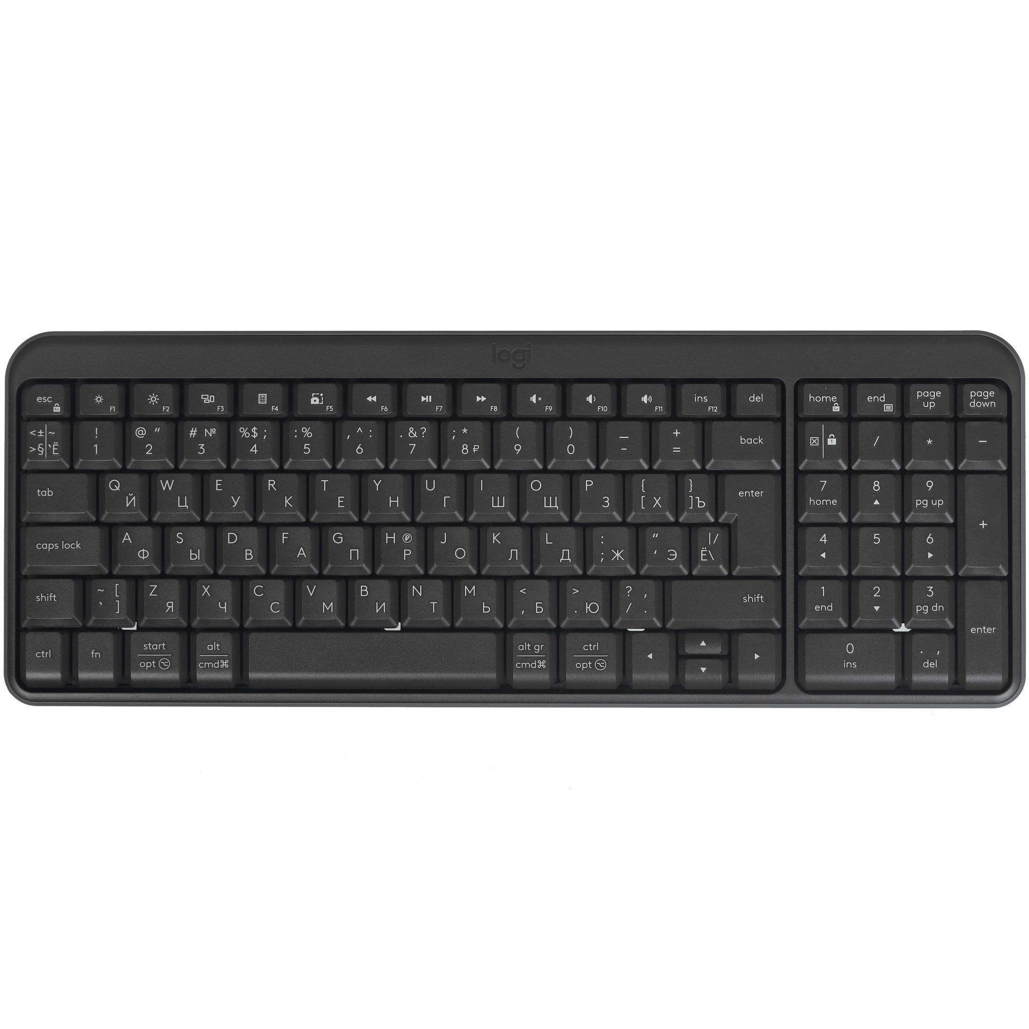 Комплект (клавиатура + мышь)/ Logitech Wireless MK250 Compact Bluetooth Wireless Combo-GRAPHITE