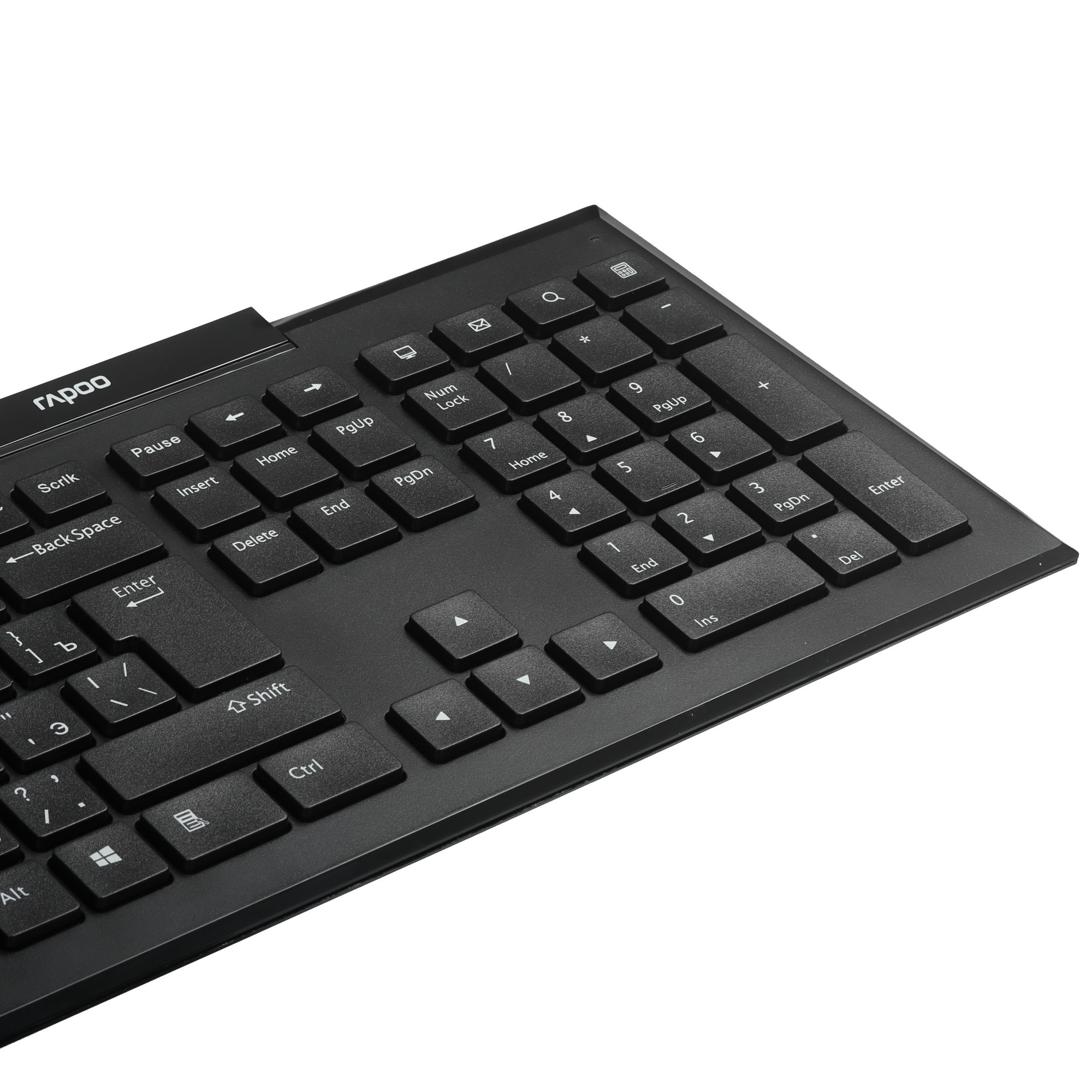 Клавиатура + Мышь, Rapoo, 8210M, Беспроводная 2.4G, Bluetooth 5.0, USB, Мембранная, 1600 dp