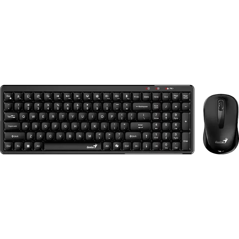 Комплект клавиатура+мышь беспроводной Genius LuxeMate Q8100 /мышь: 1200dpi/оптический/3 кнопки/батар