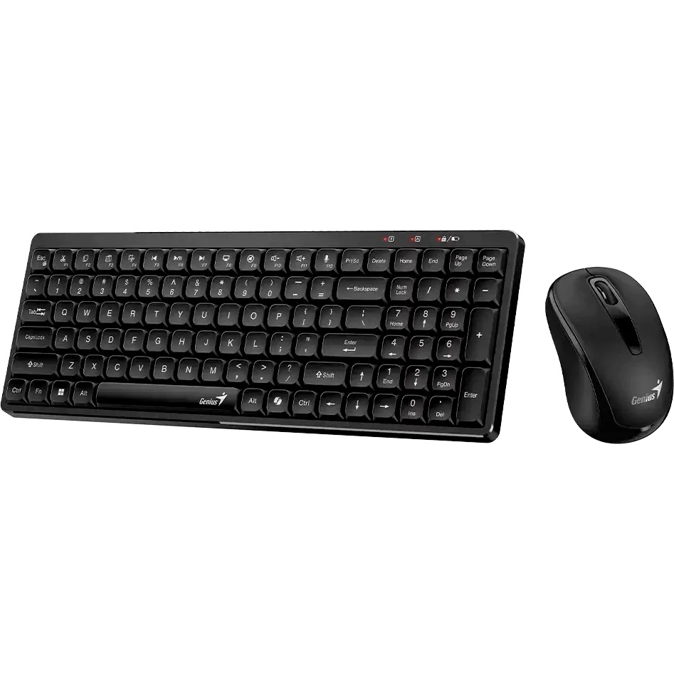 Комплект клавиатура+мышь беспроводной Genius LuxeMate Q8100 /мышь: 1200dpi/оптический/3 кнопки/батар