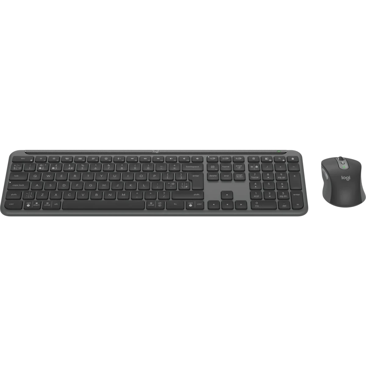 Клавиатура + мышь Logitech MK950 Signature Slim Combo клав:графитовый/черный мышь:черный/серый USB б