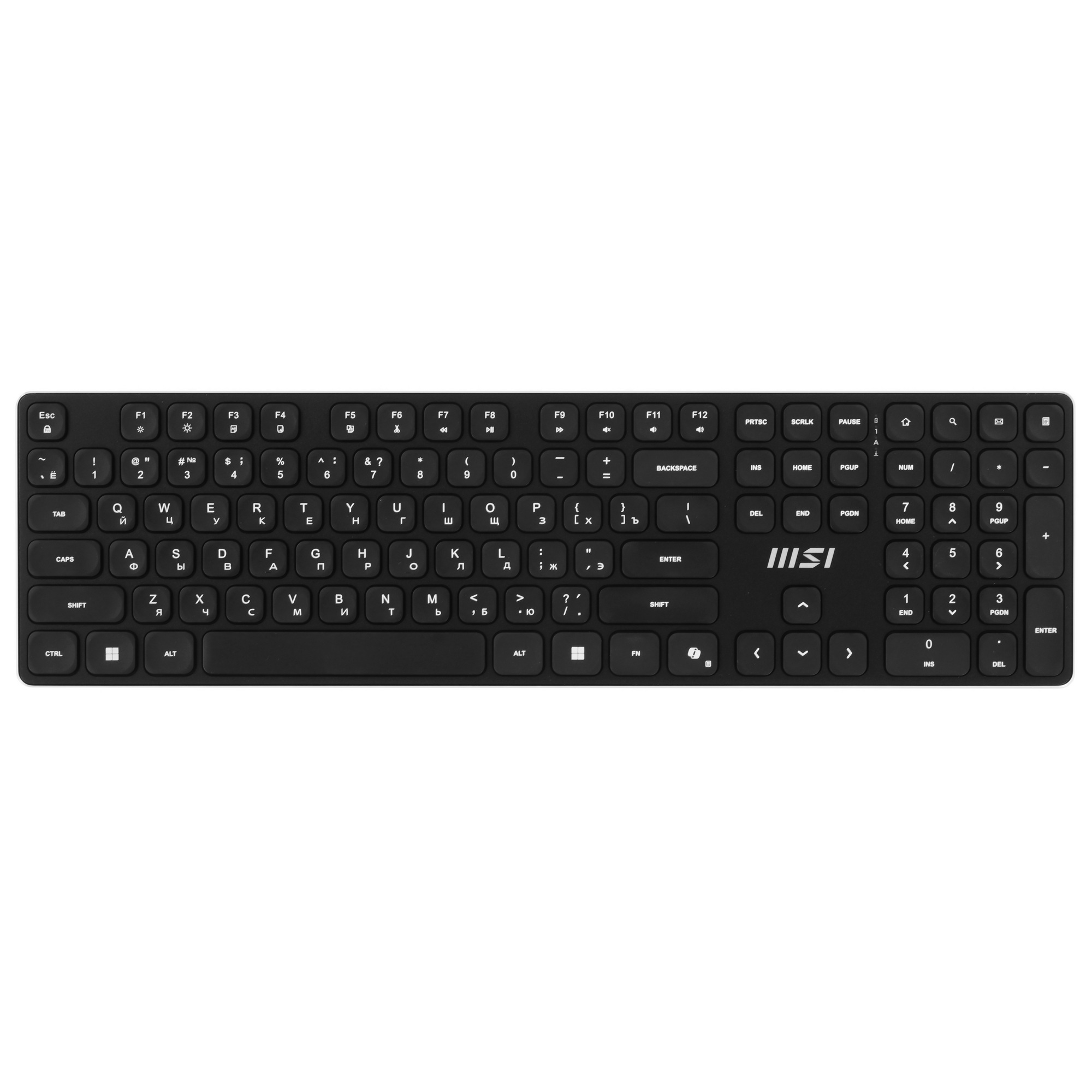 Клавиатура + мышь MSI K210 Combo клав:черный мышь:черный USB беспроводная (S11-43RU213-Y92)