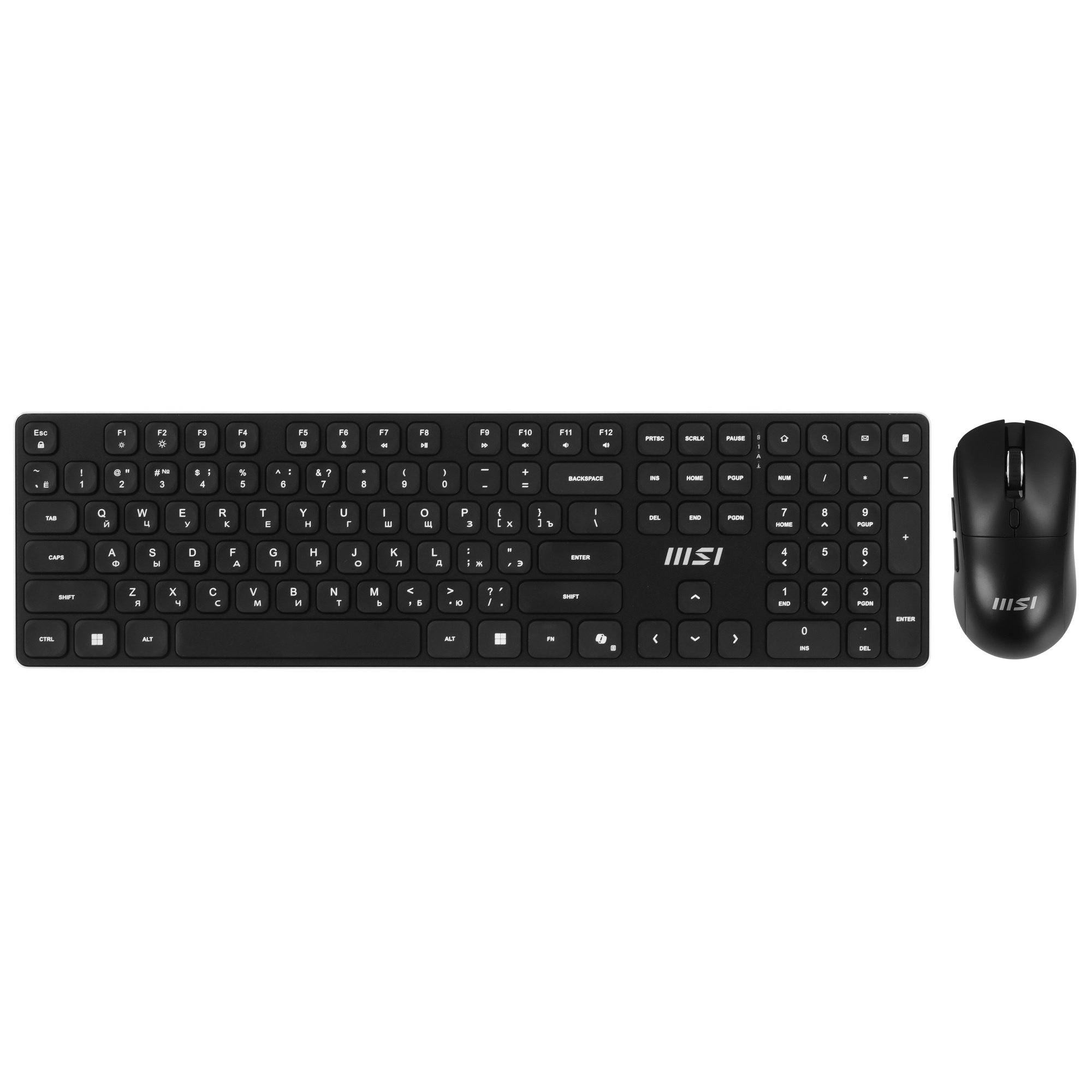 Клавиатура + мышь MSI K210 Combo клав:черный мышь:черный USB беспроводная (S11-43RU213-Y92)