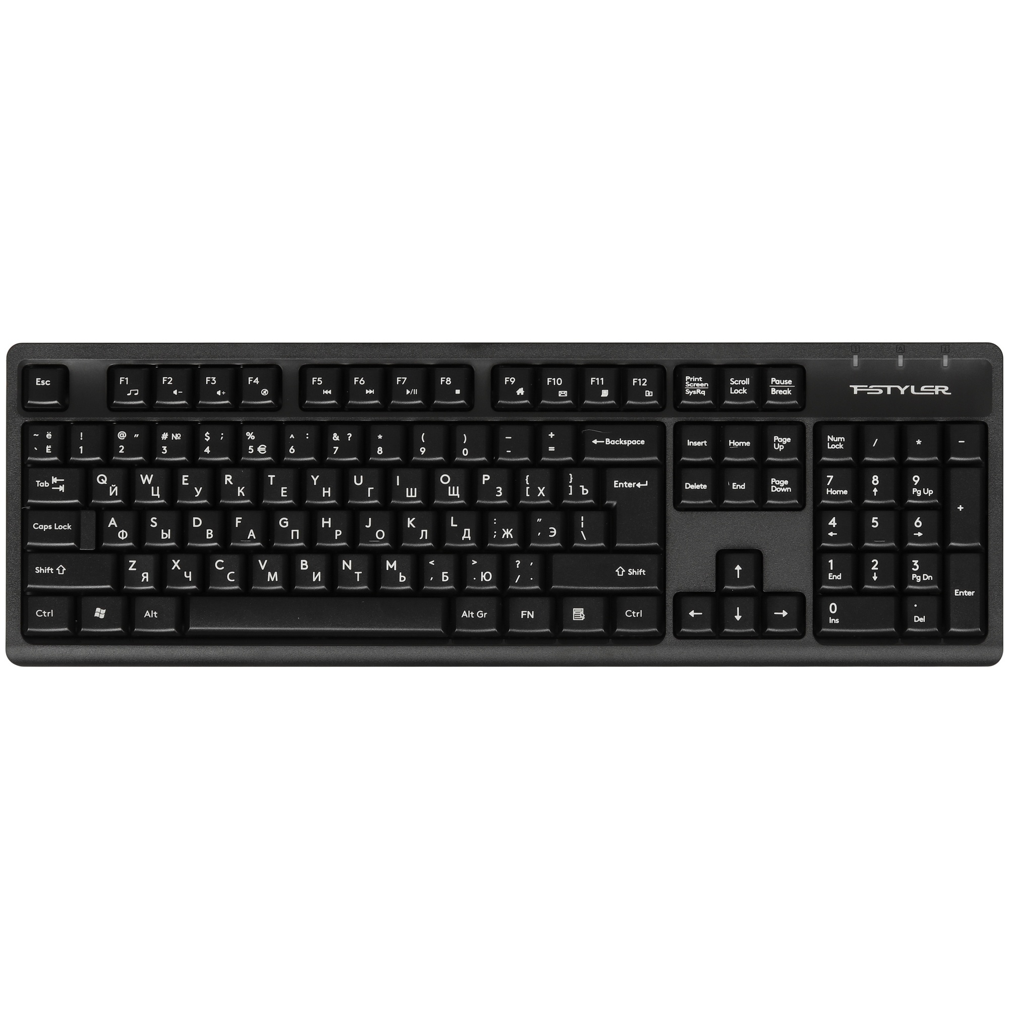 Клавиатура + мышь A4Tech Fstyler FG1200 клав:черный мышь:черный USB беспроводная Multimedia