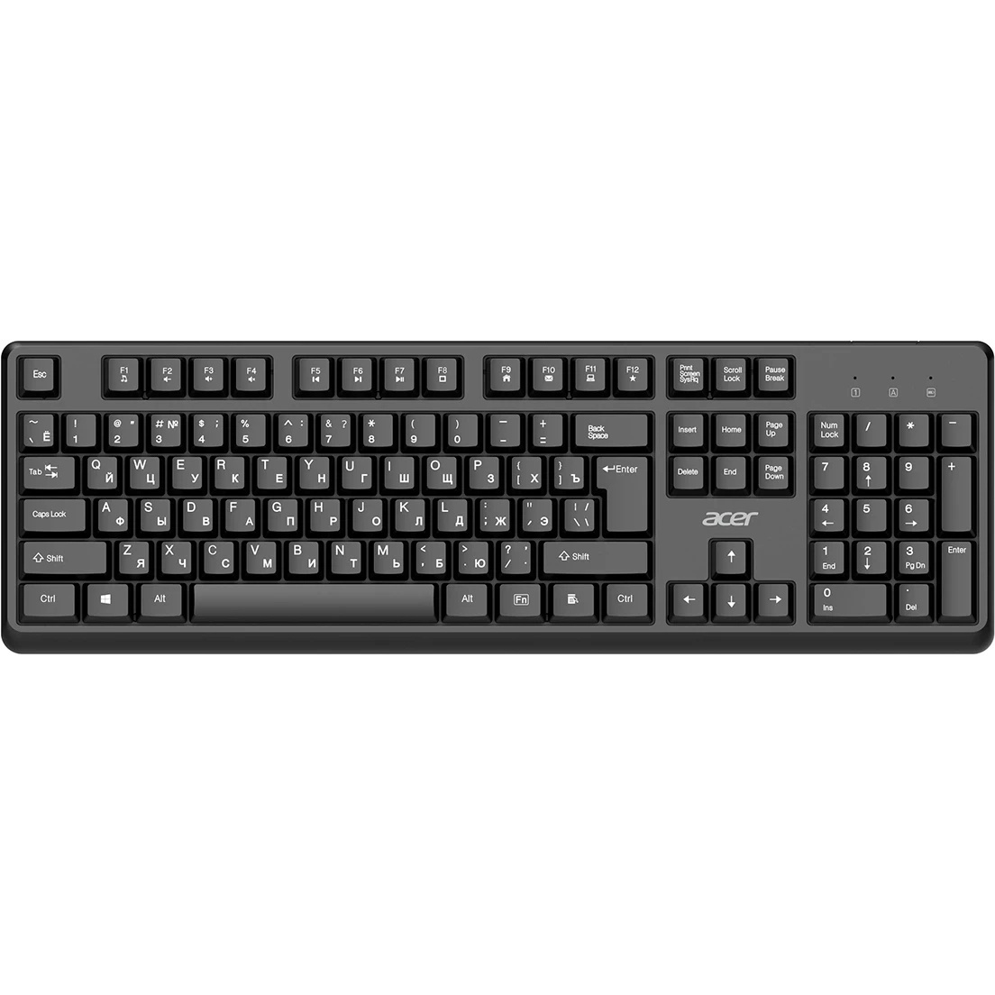 Клавиатура + мышь Acer OCC501 клав:черный мышь:черный USB Multimedia (ZL.ACC11.00H)