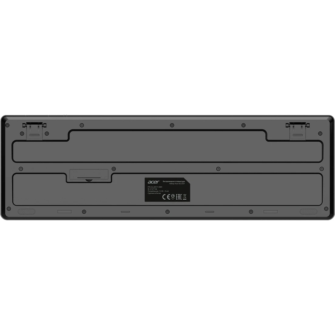 Клавиатура + мышь Acer OCC501 клав:черный мышь:черный USB Multimedia (ZL.ACC11.00H)