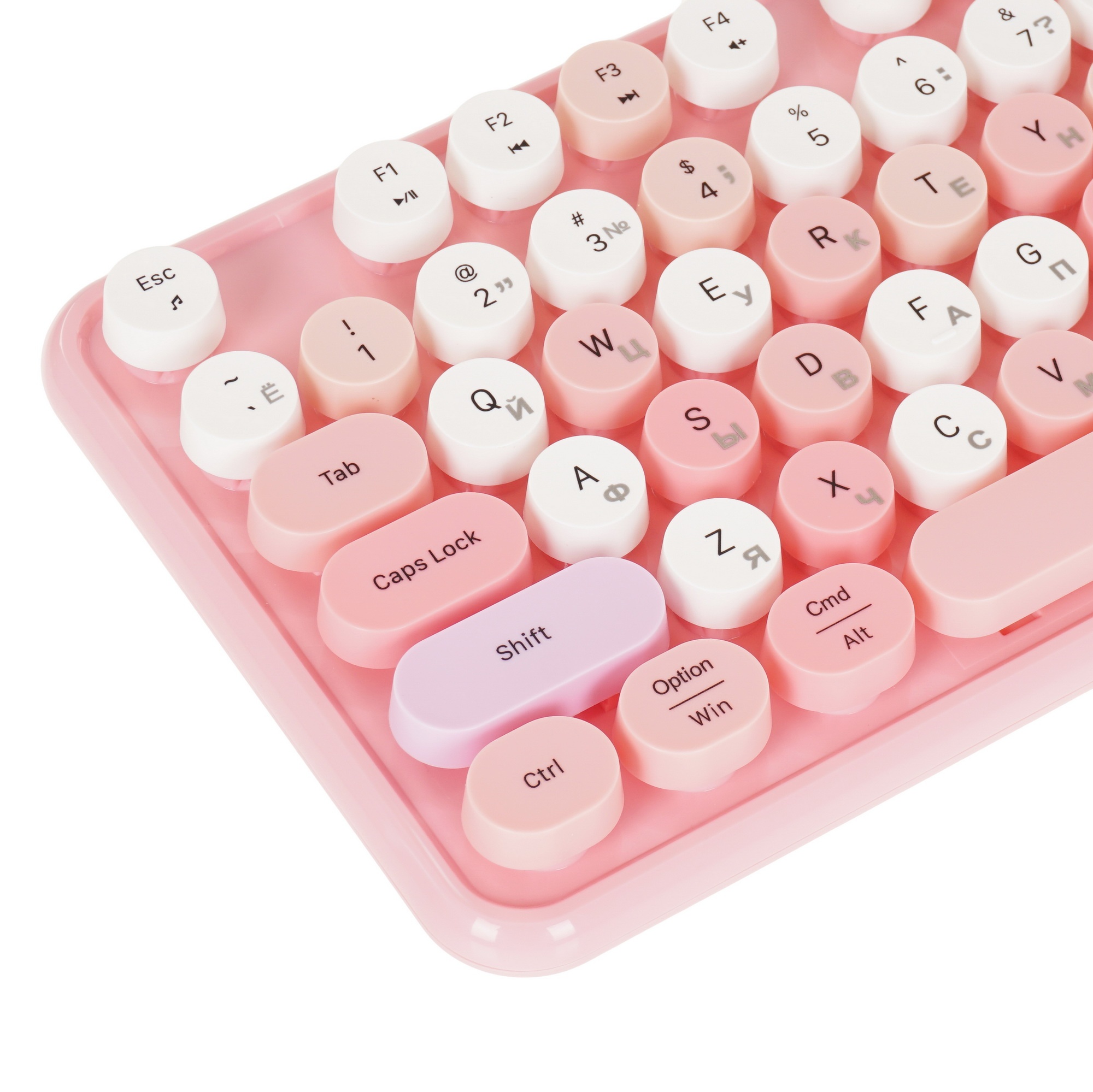 Клавиатура+мышь беспроводная AULA AC306 Pink-Colorful розовый