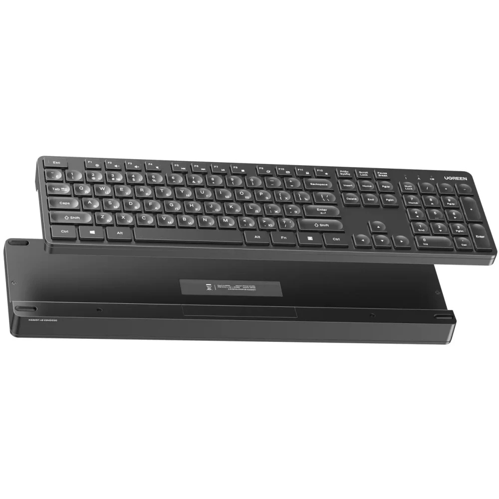 Клавиатура и мышь Wireless UGREEN MK004 2.4 GHz 15219 and 90372, цвет: черный