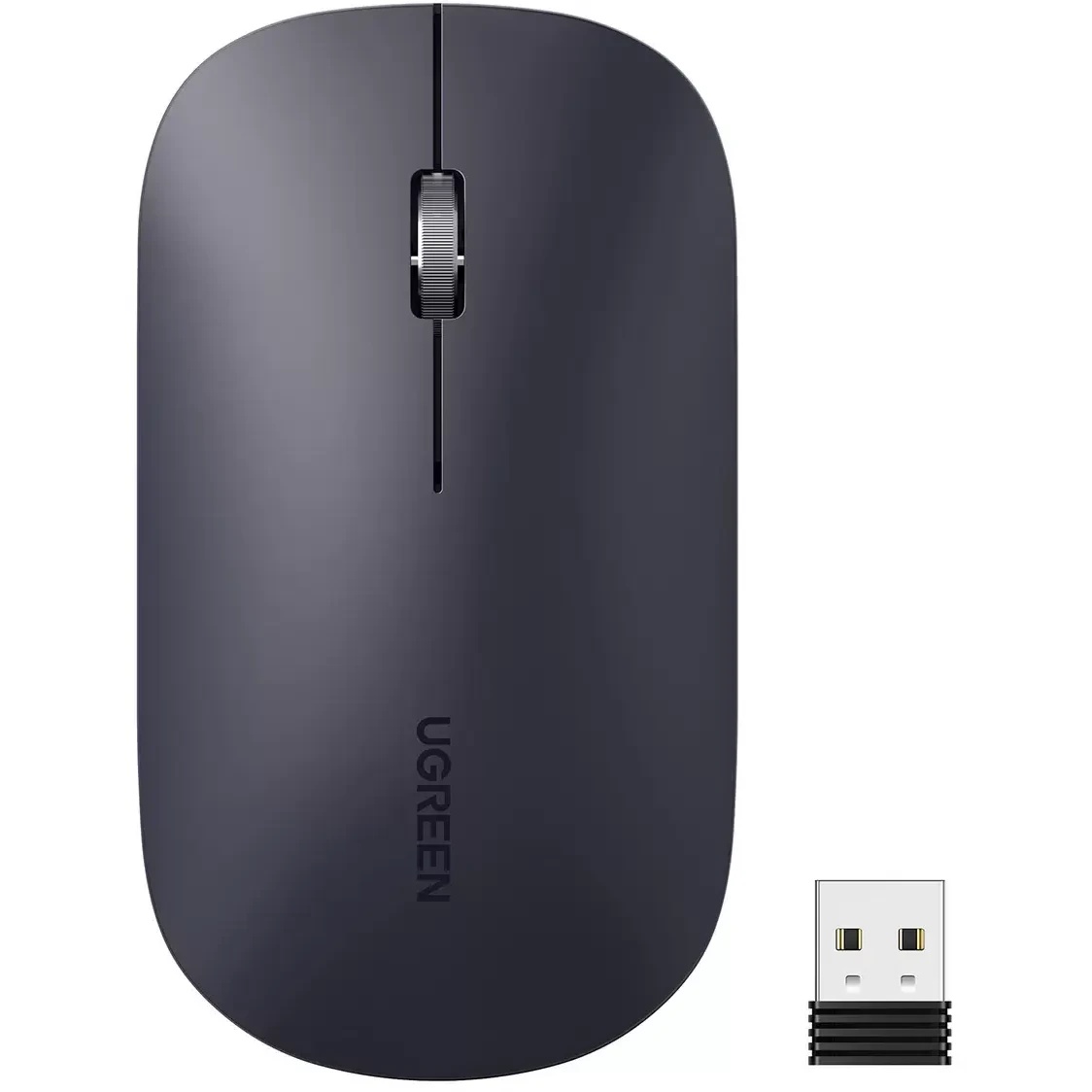 Клавиатура и мышь Wireless UGREEN MK004 2.4 GHz 15219 and 90372, цвет: черный
