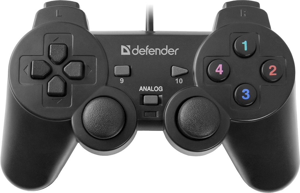 Геймпад Defender Omega USB, Проводной геймпад, 12 кнопок, 2 стика