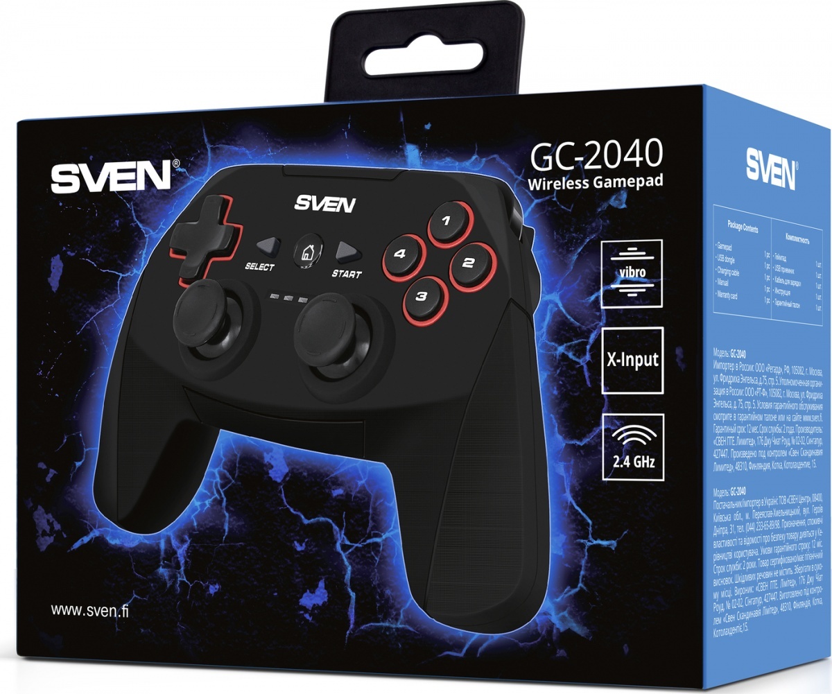 Геймпад беспроводной SVEN GC-2040 [SV-015985]
