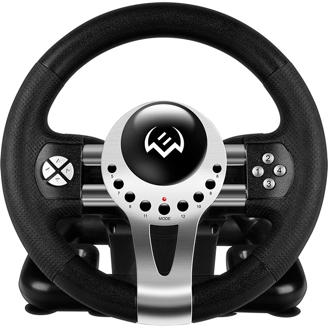 Руль SVEN GC-W700 (педали, вибро, скоба, лепестки, АКПП, D-pad, 12 кл, резин. вставки, PC/Xinput)