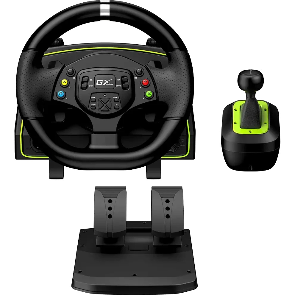 Руль Genius SpeedMaster X2 steering wheel, compatibility: PC, Windows, PS3/4/5, Xbox X/Xbox One/Xbox