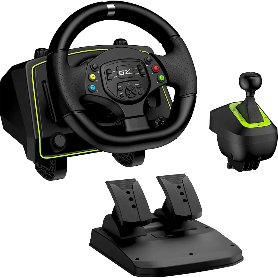 Руль Genius SpeedMaster X2 steering wheel, compatibility: PC, Windows, PS3/4/5, Xbox X/Xbox One/Xbox