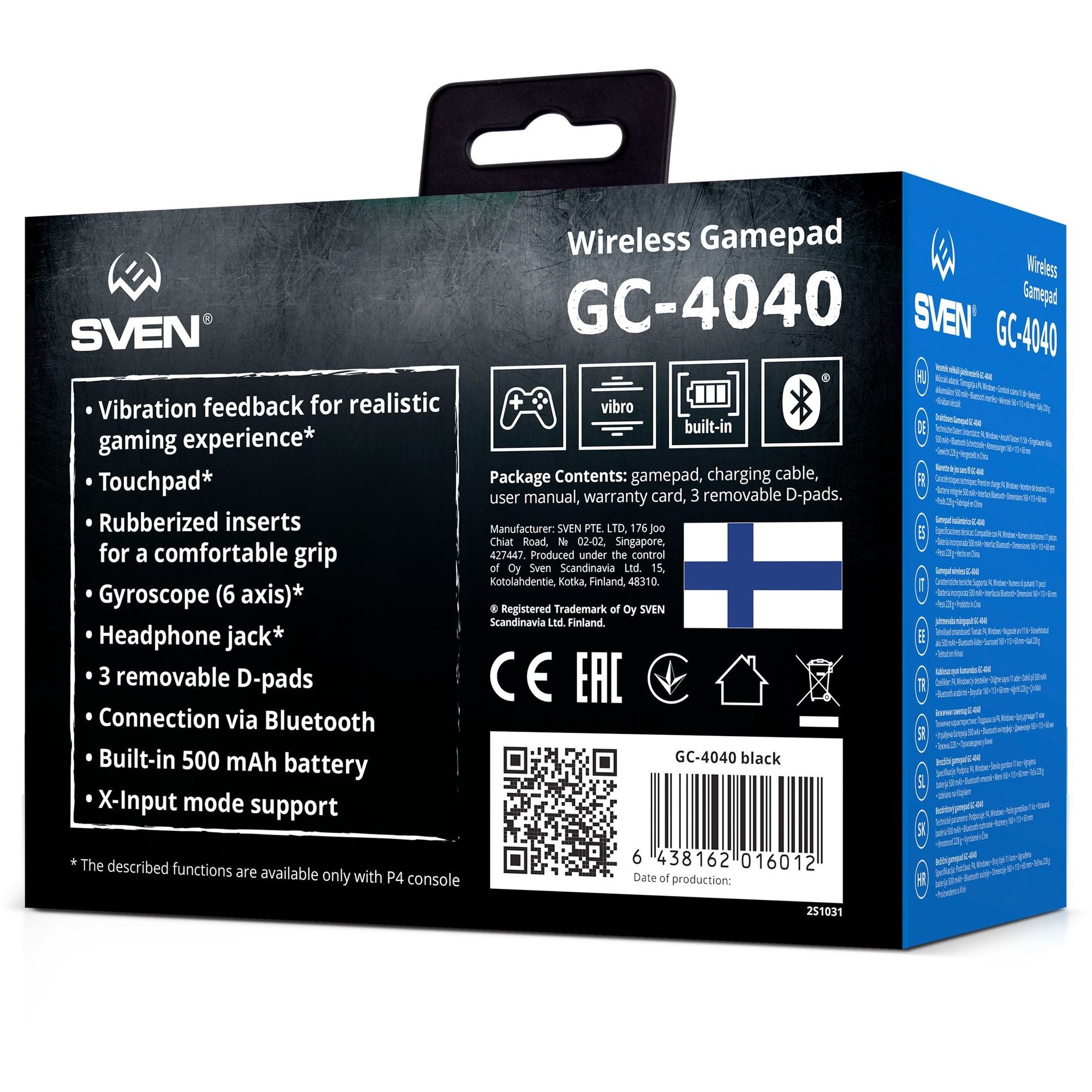 Геймпад Sven GC-4040 черный (SV-016012)