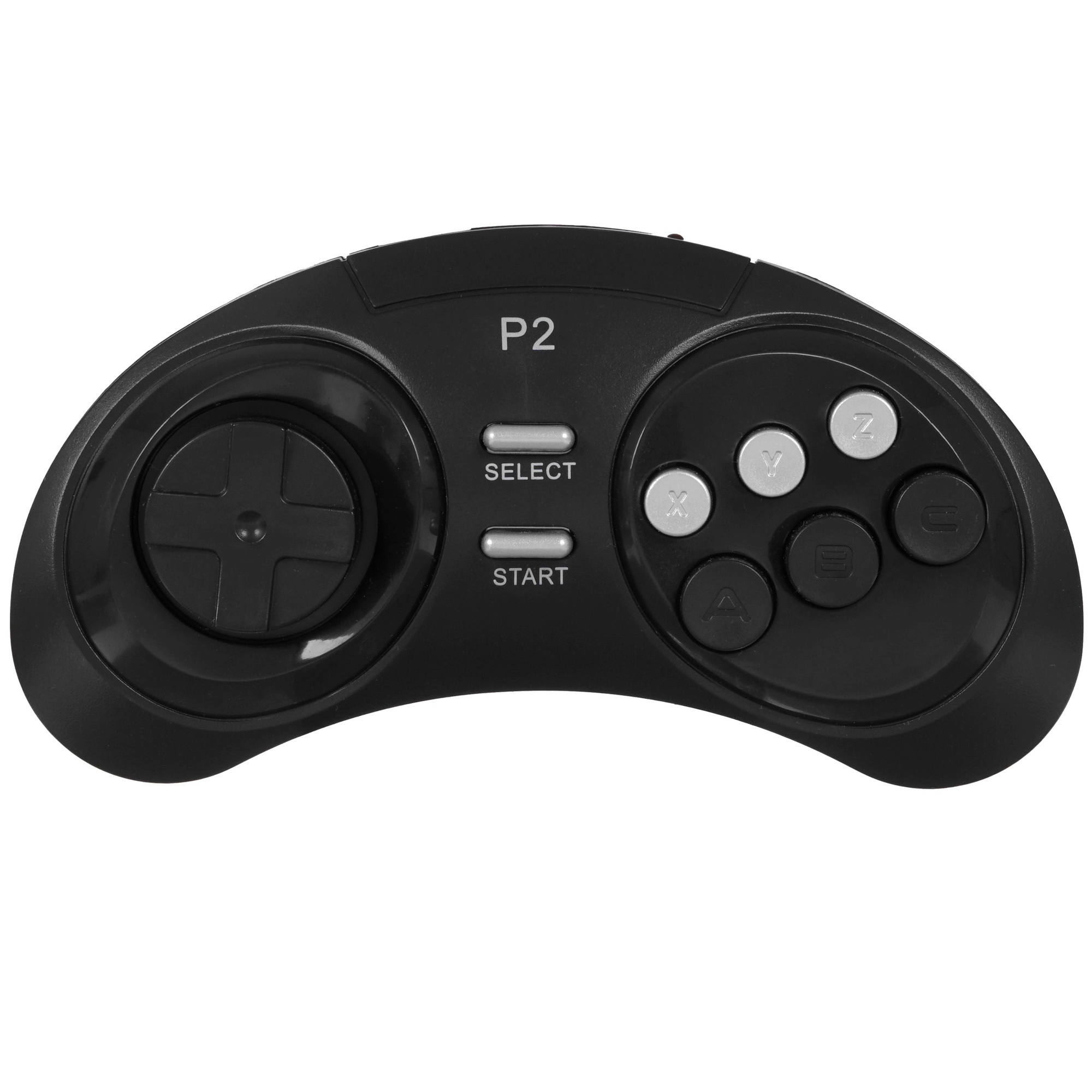 Джойстик беспроводной Retro Genesis Controller 16 Bit для HD Ultra, P2, черный