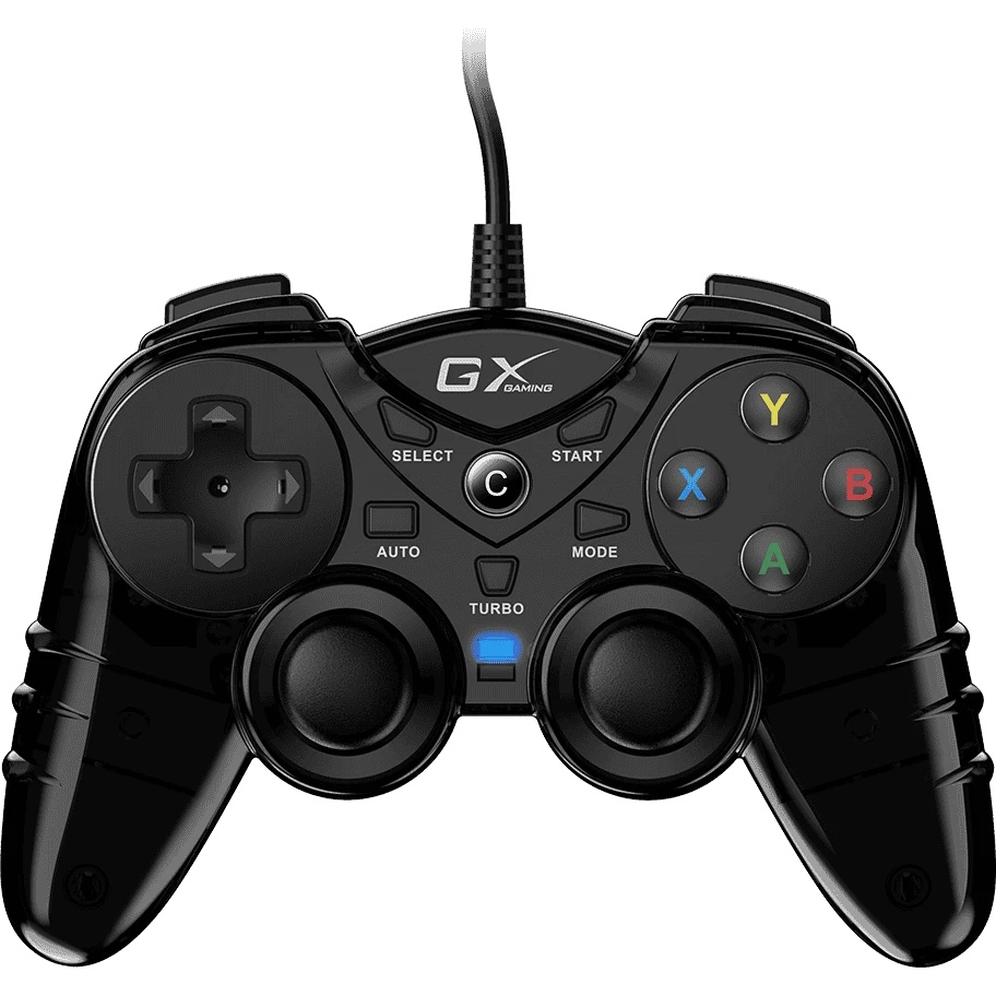 Геймпад Genius GX-17UV, (PC, PlayStation 3), two vibration motors, 2 joysticks, cable: 1.8 m, color: