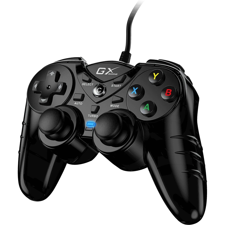 Геймпад Genius GX-17UV, (PC, PlayStation 3), two vibration motors, 2 joysticks, cable: 1.8 m, color: