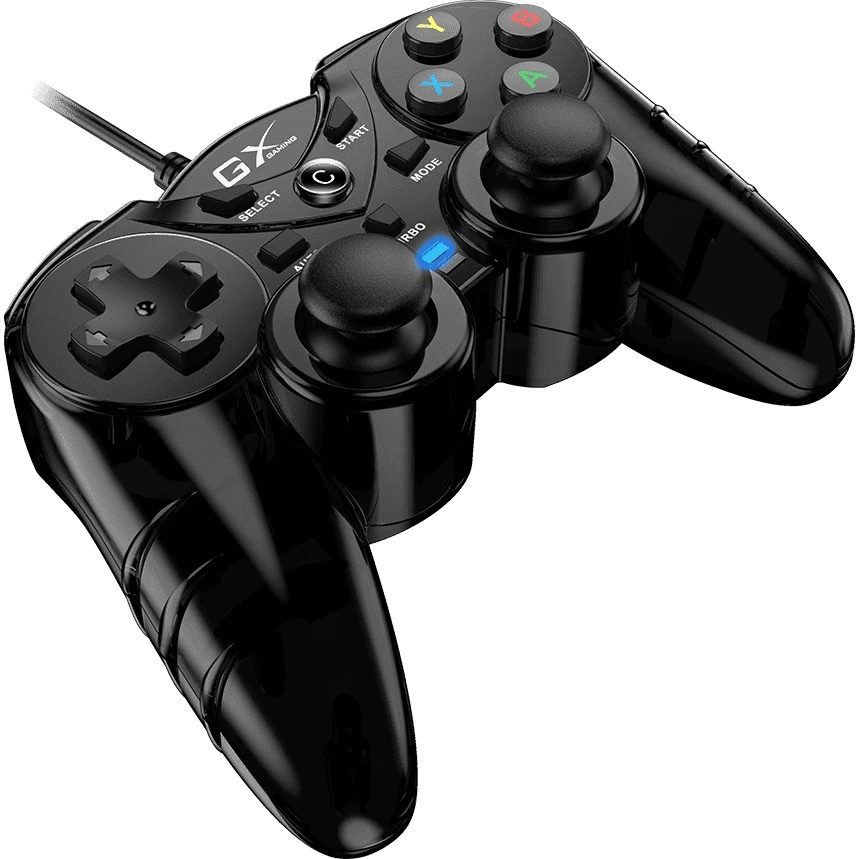 Геймпад Genius GX-17UV, (PC, PlayStation 3), two vibration motors, 2 joysticks, cable: 1.8 m, color: