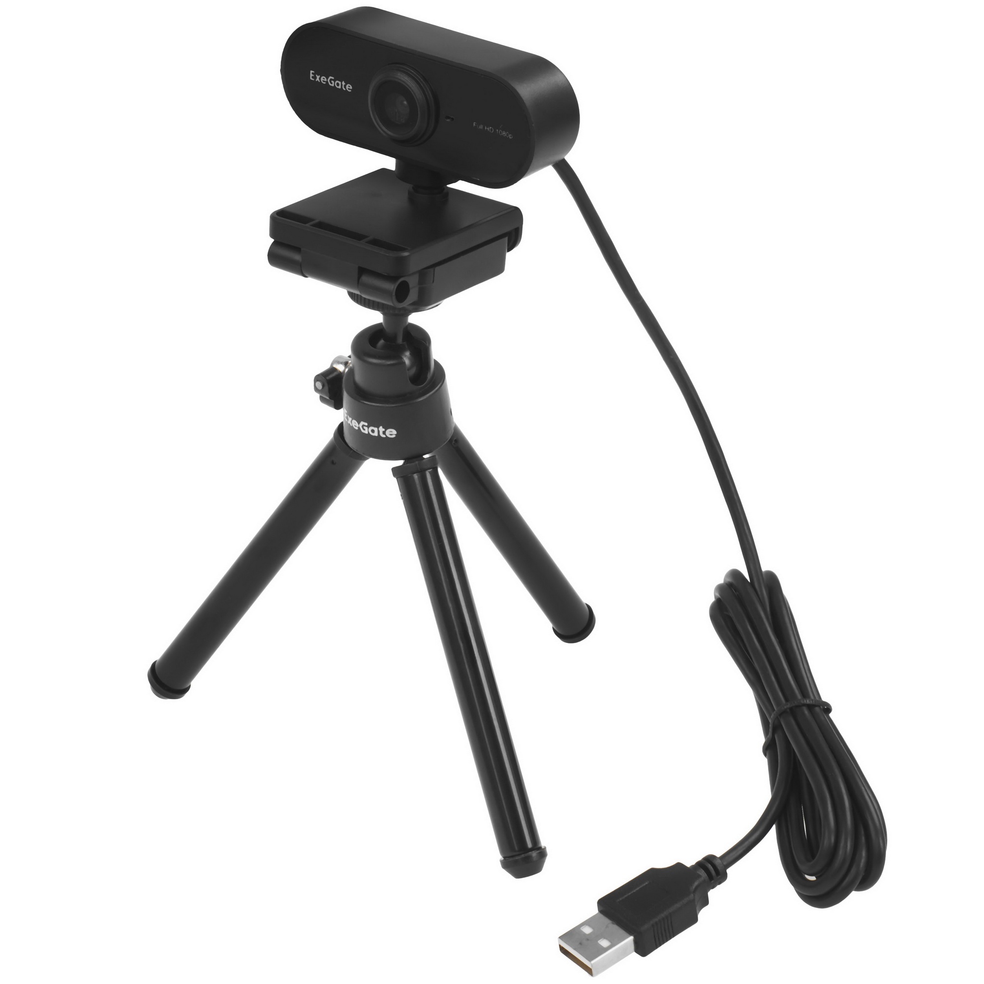 Веб-камера ExeGate EX287379RUS Stream C925 FullHD T-Tripod (матрица 1/3" 2 Мп, 1920х1080, 1080P, 30f
