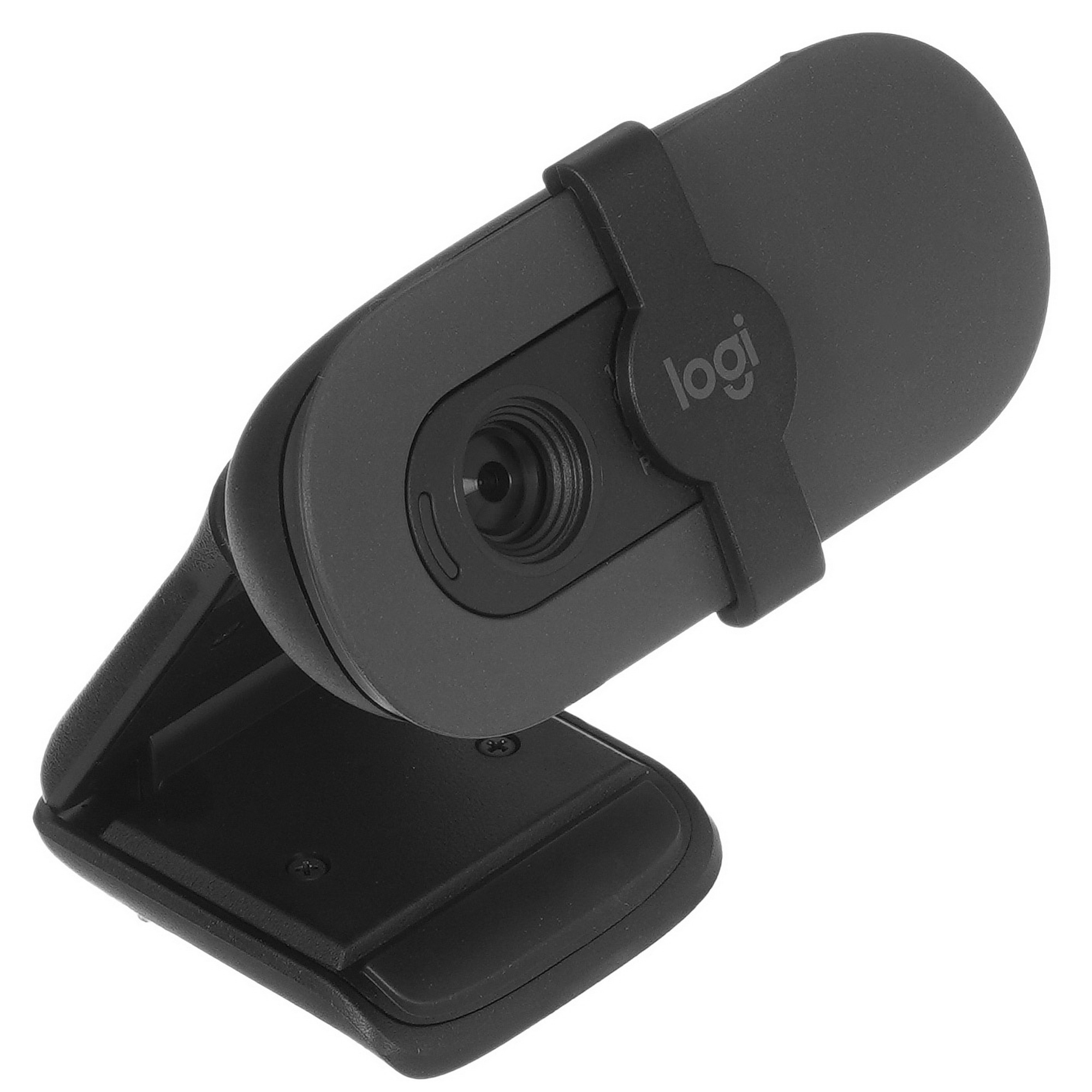 Камера Web Logitech HD Webcam Brio 90 графитовый 2Mpix (1920x1080) USB 2.0 с микрофоном (960-001581)