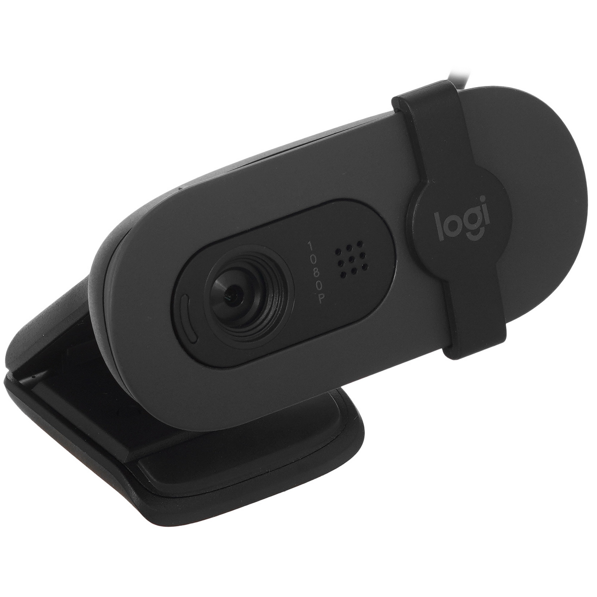 Веб-камера Logitech Webcam Brio 100, 1920x1080, GRAPHITE, защитная шторка, [960-001585]