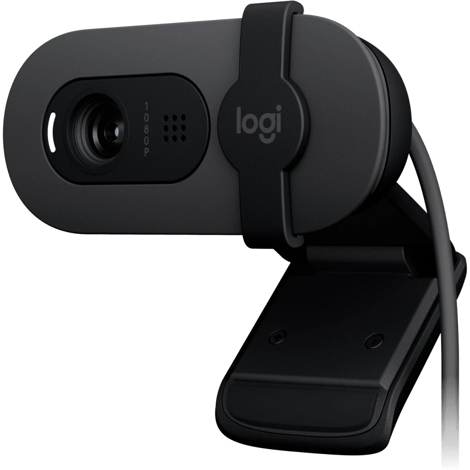 Камера Web Logitech Brio 105 графитовый 2Mpix (1920x1080) USB2.0 с микрофоном для ноутбука (960-0015